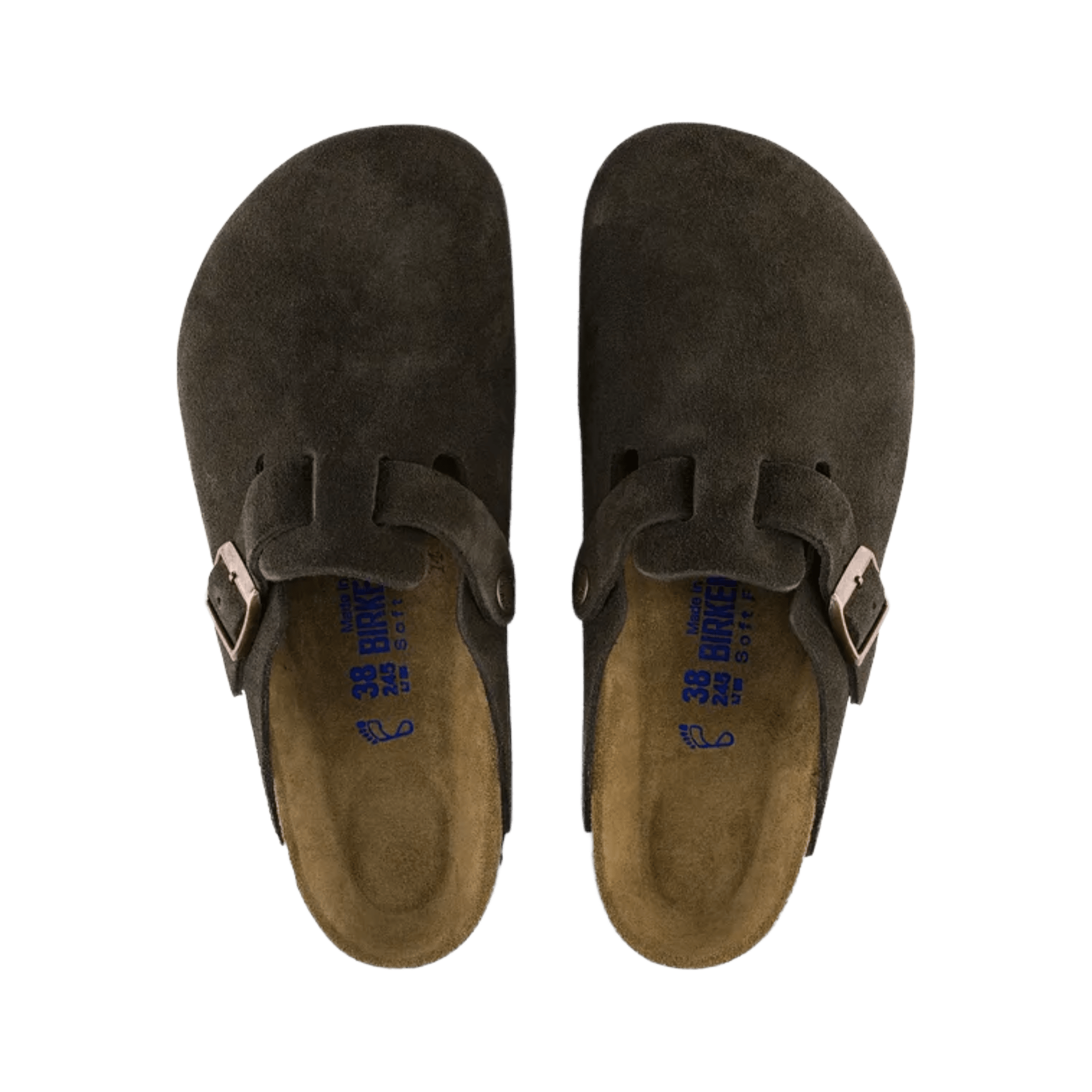 Birkenstock Boston Soft Footbed Suede Leather Unisex Mocha - CBIRB13376 - Coziness