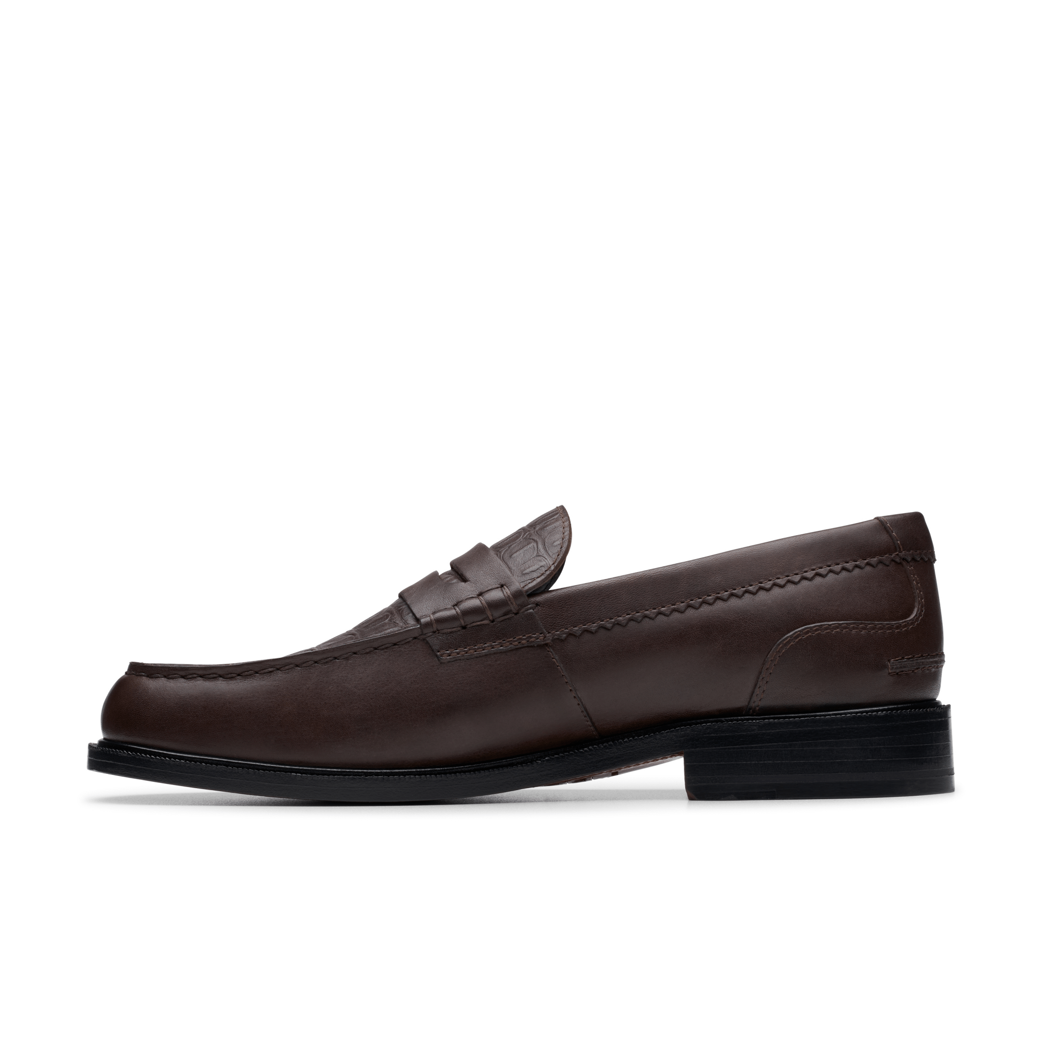 Clarks Originals Craft James Loafer Brown Croco Leather - CCLAO6336 - Coziness