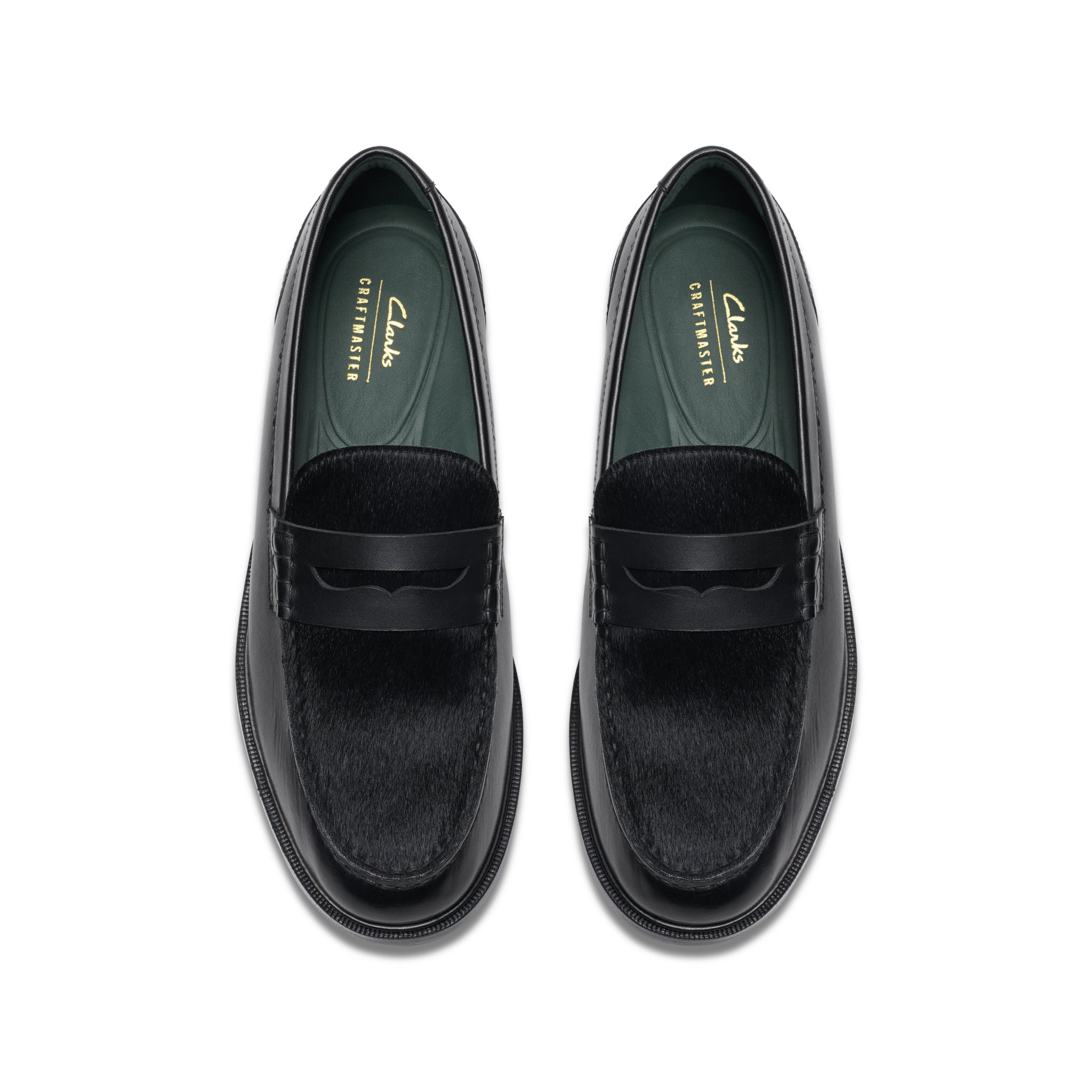 Clarks Originals Craft James Ponyhair Loafer Black Leather - CCLAO6325 - Coziness
