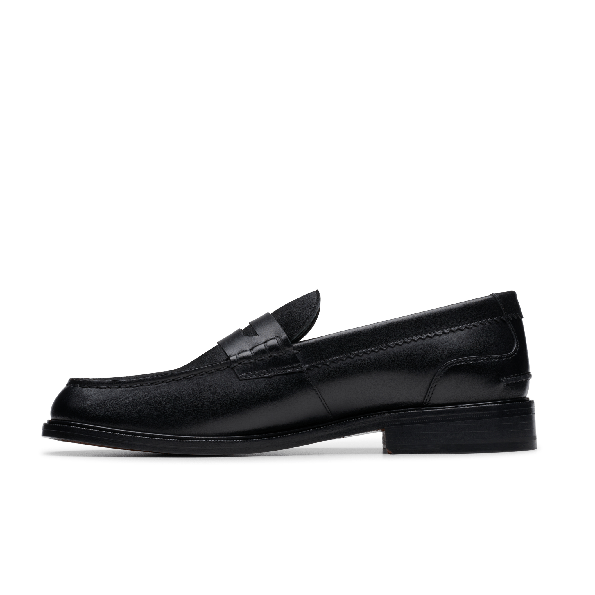 Clarks Originals Craft James Ponyhair Loafer Black Leather - CCLAO6325 - Coziness