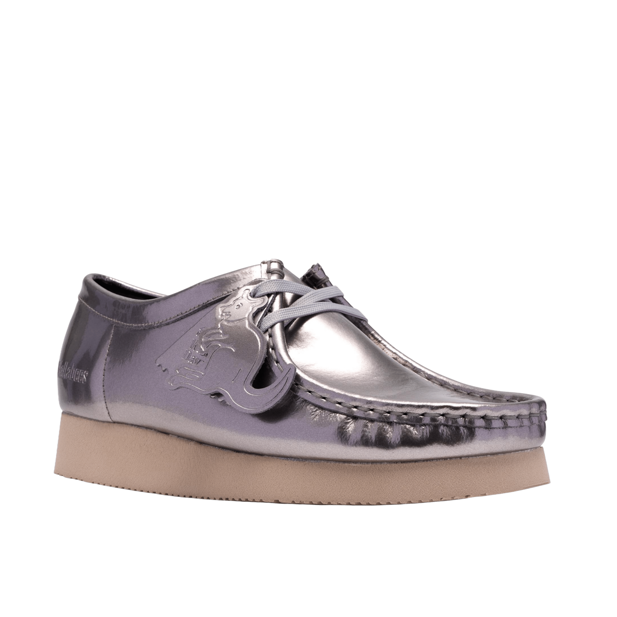 Clarks Originals Wallabee 2604 Silver Patent Wmns - CCLAO11191 - Coziness