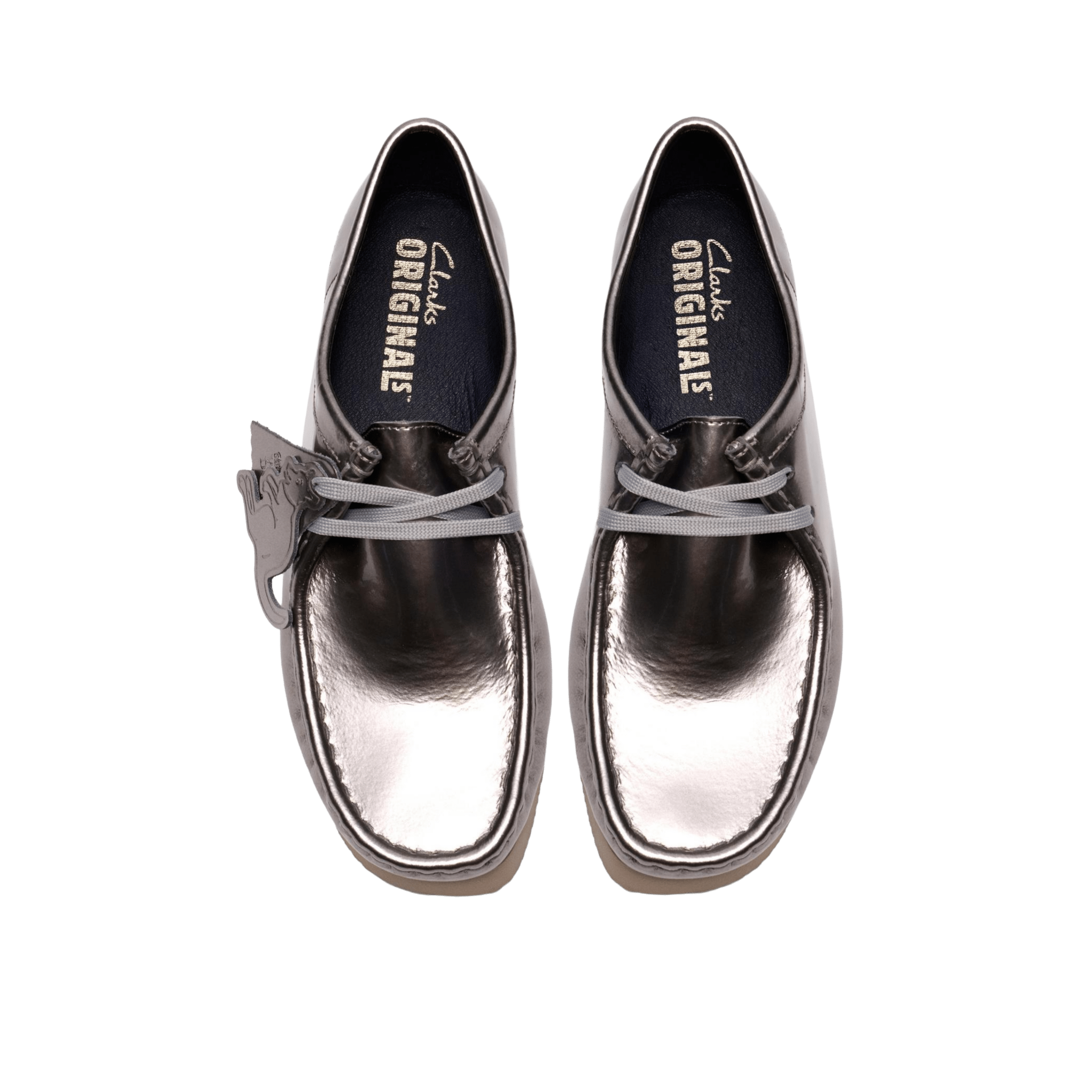 Clarks Originals Wallabee 2604 Silver Patent Wmns - CCLAO11191 - Coziness