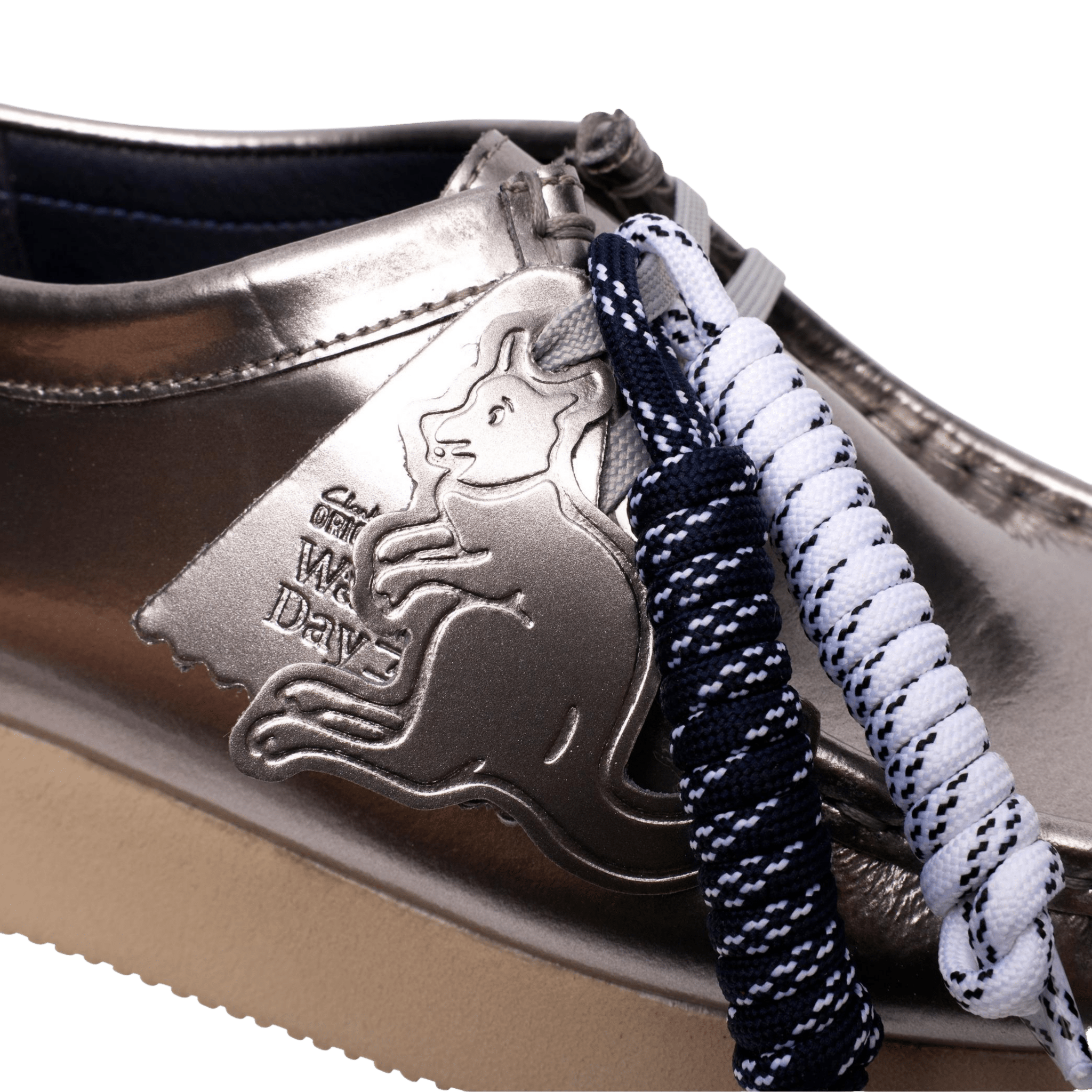 Clarks Originals Wallabee 2604 Silver Patent Wmns - CCLAO11191 - Coziness