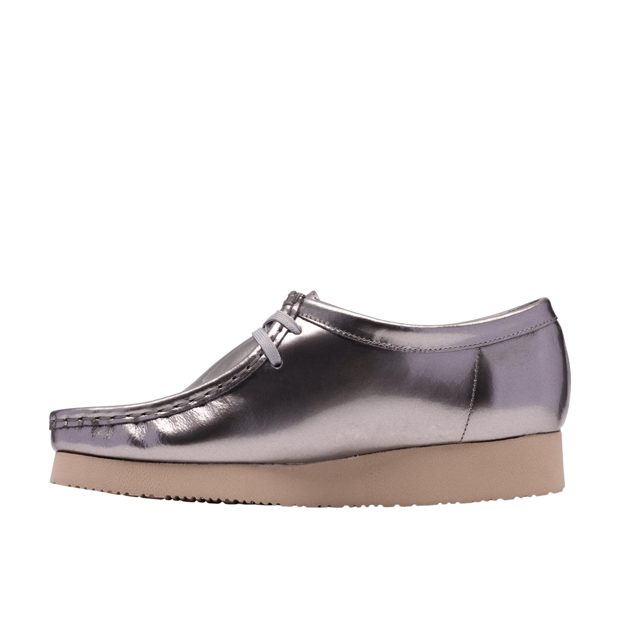 Clarks Originals Wallabee 2604 Silver Patent Wmns - CCLAO11191 - Coziness
