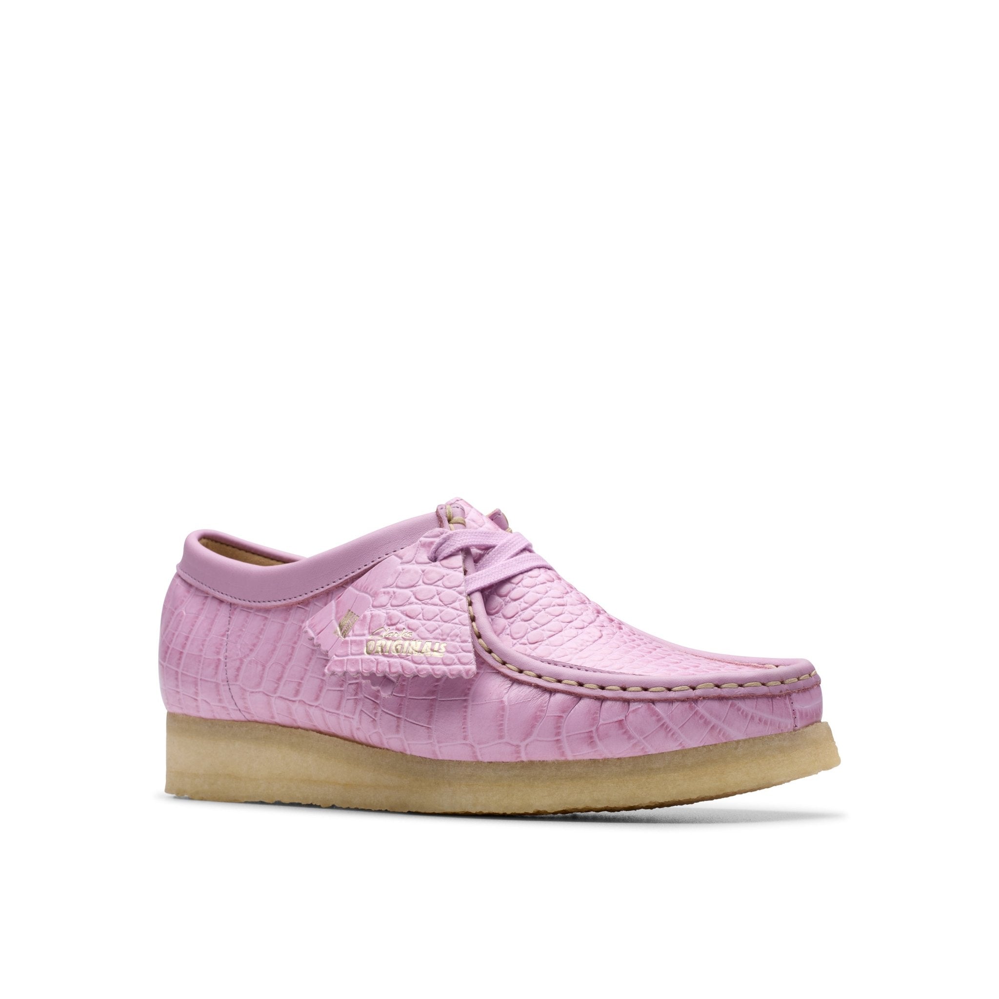 Clarks Originals Wallabee Mauve Croc - CCLAO7717 - Coziness
