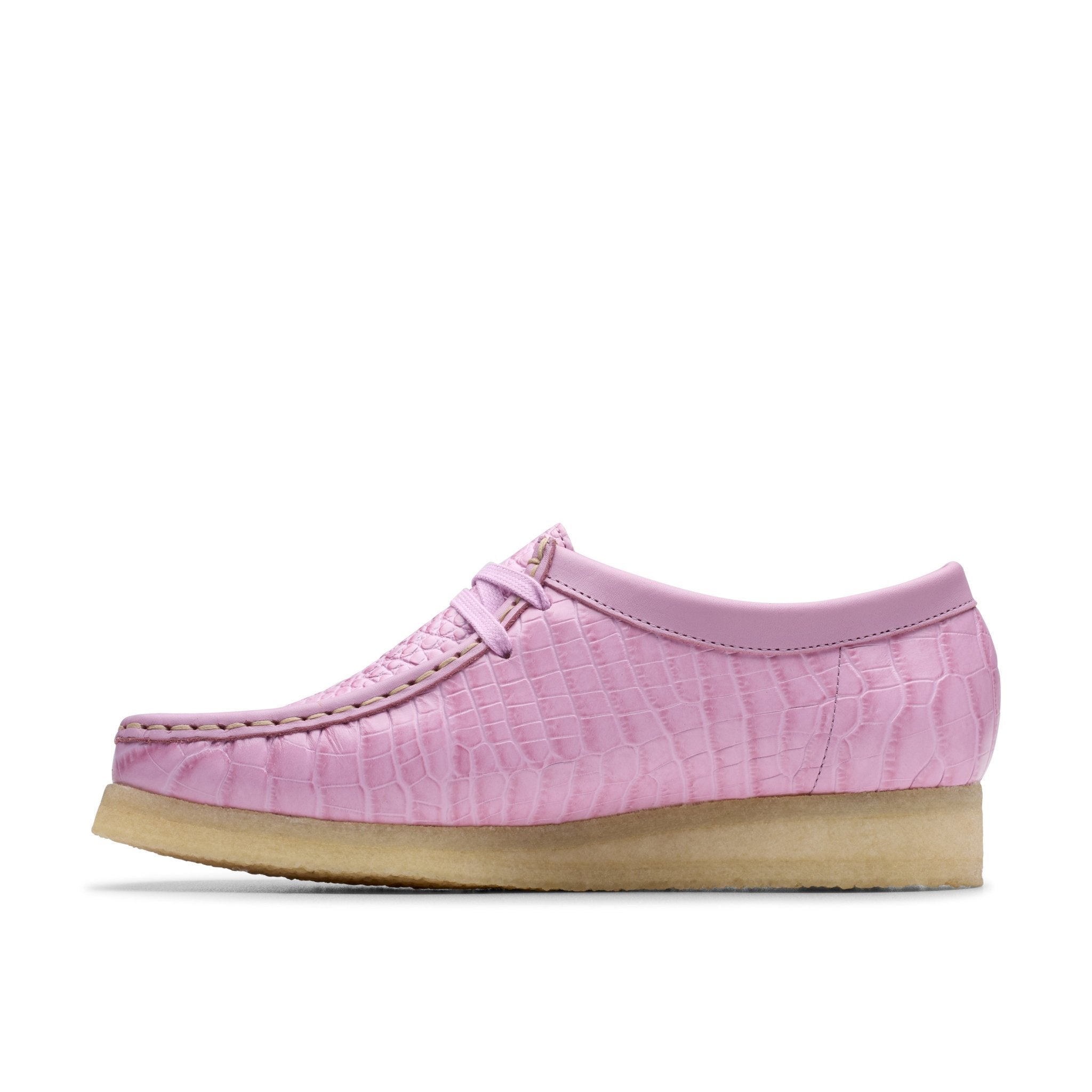 Clarks Originals Wallabee Mauve Croc - CCLAO7717 - Coziness