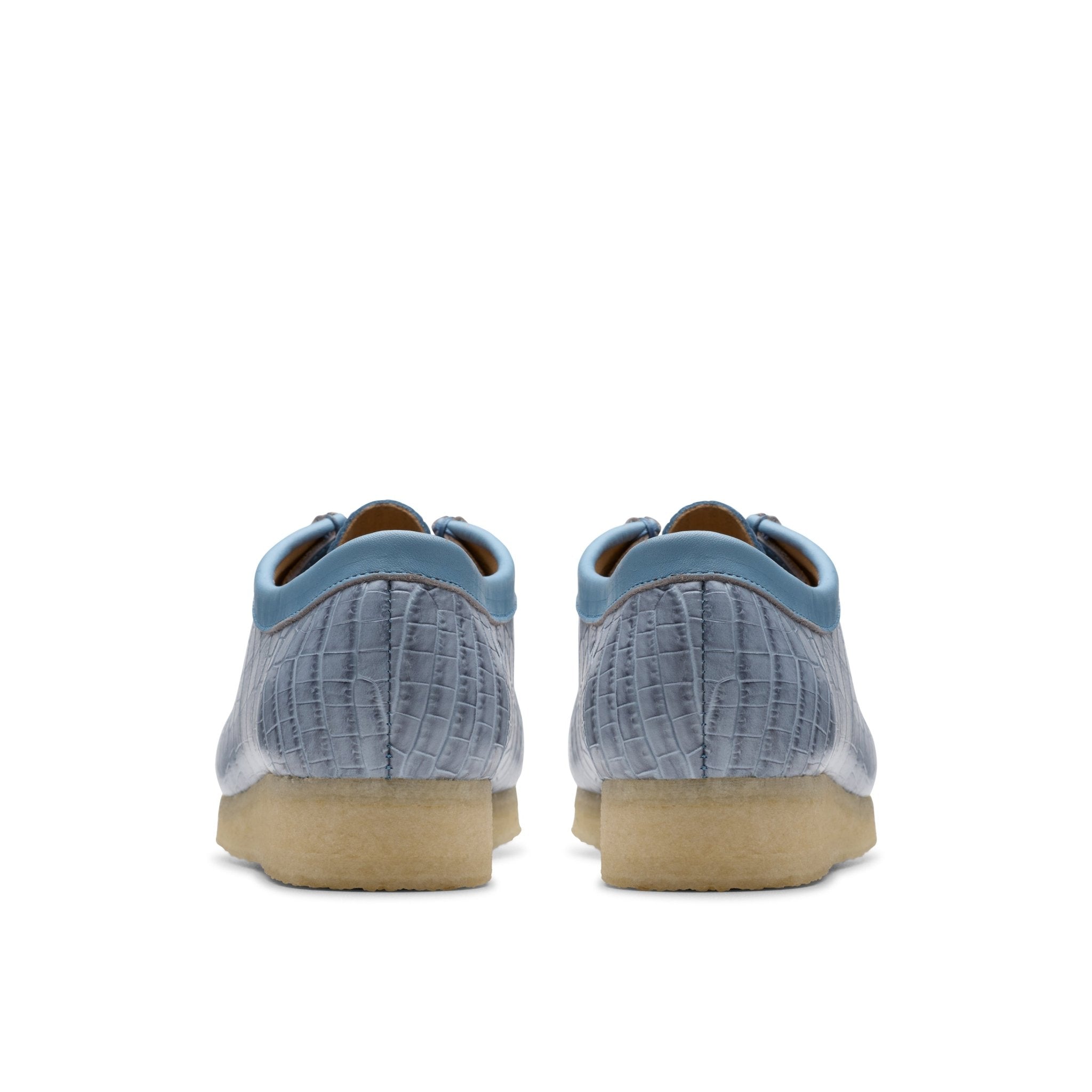 Clarks Originals Wallabee Powder Blue Croc - CCLAO7790 - Coziness