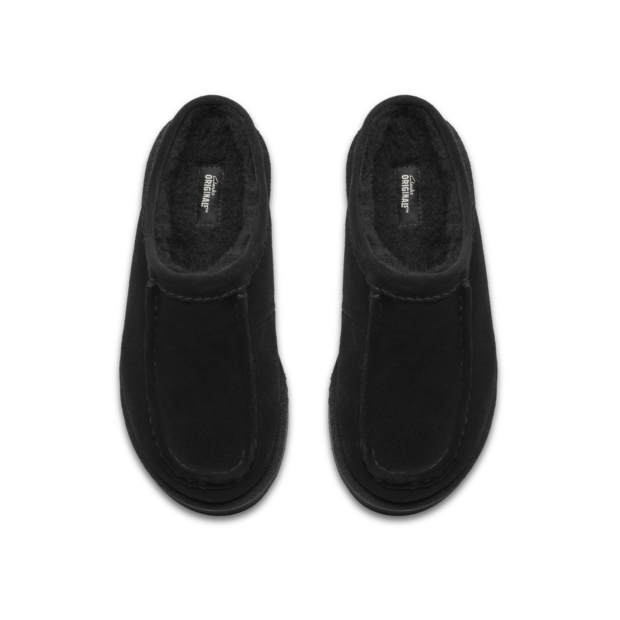 Clarks Wmns Meare Mule Black Suede - CCLAW6360 - Coziness