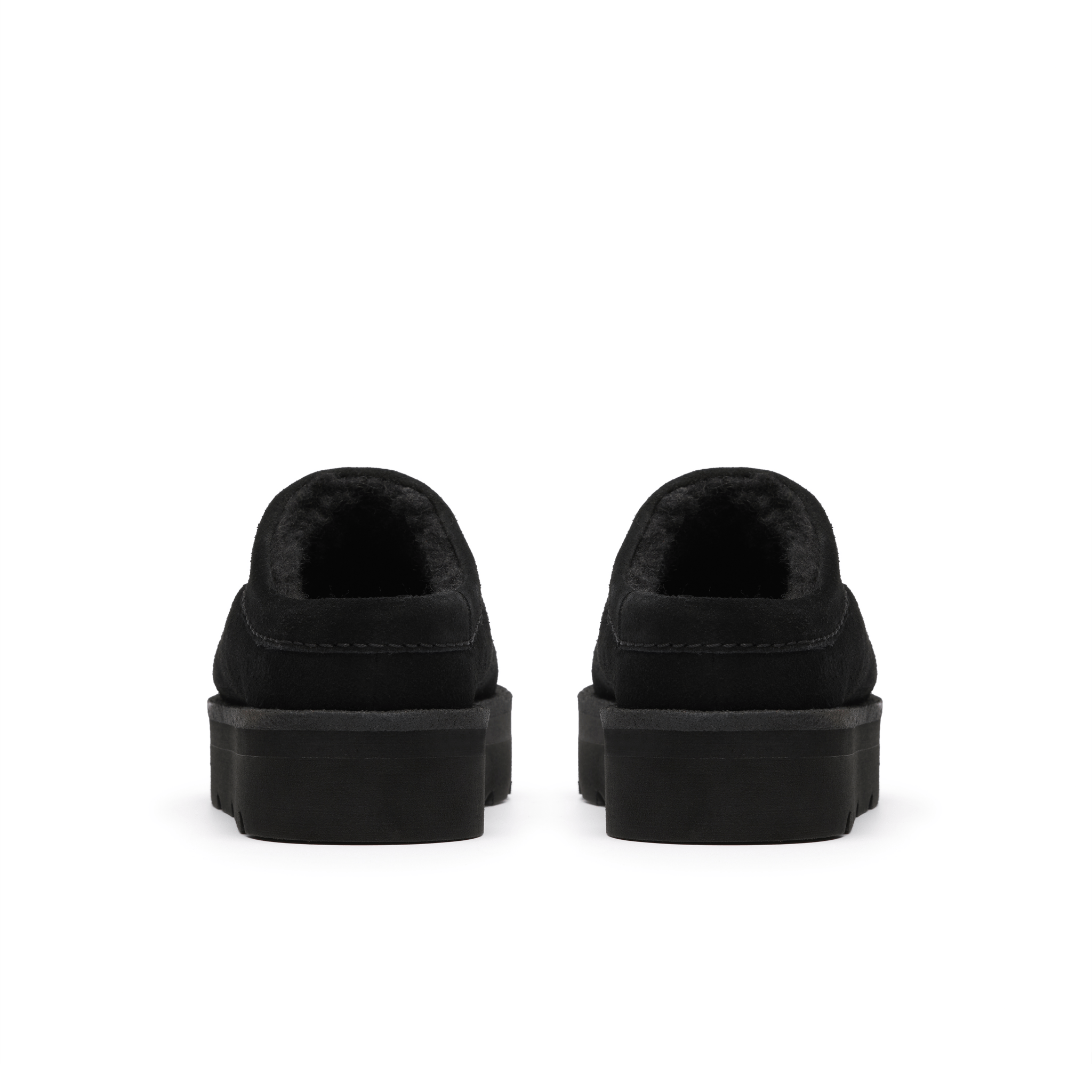 Clarks Wmns Meare Mule Black Suede - CCLAW6360 - Coziness