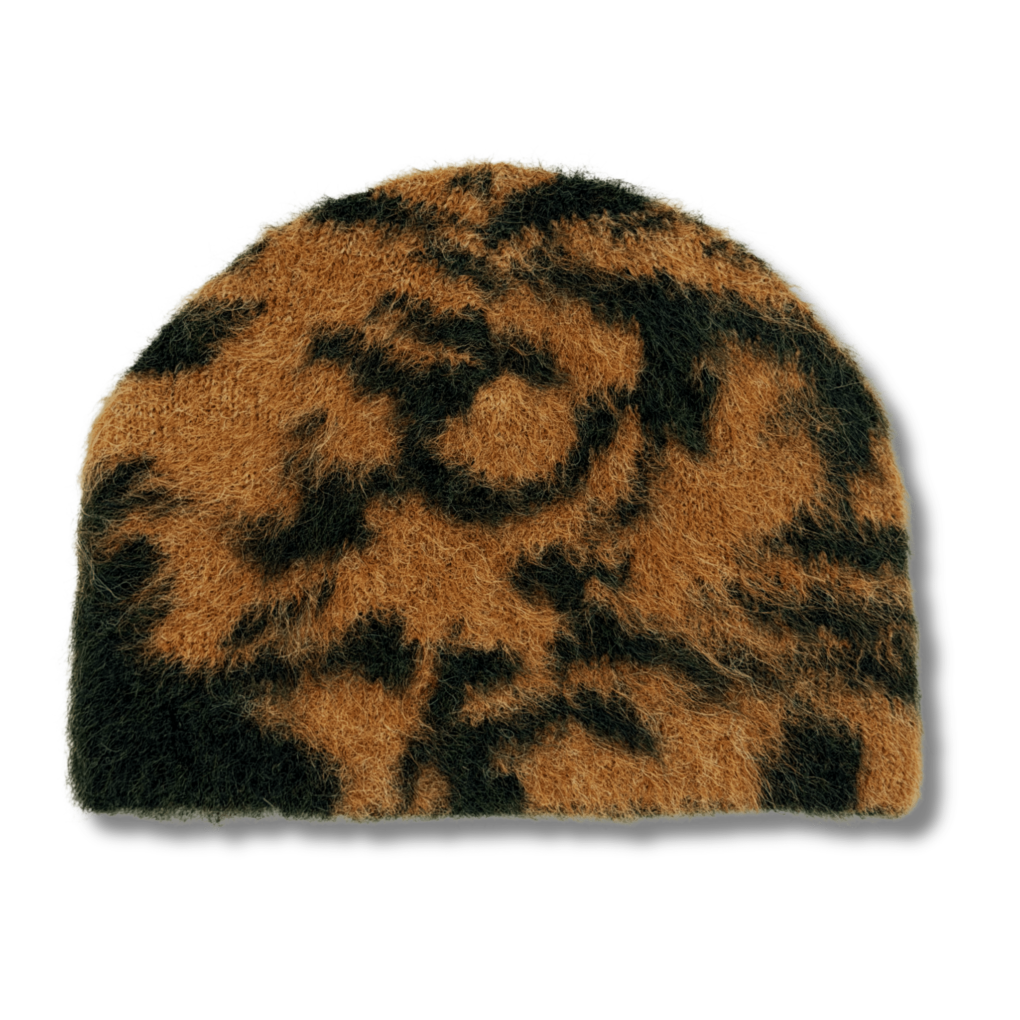 Coziness Blurred Flower Mohair Beanie Dirty Moss - CCOZB8256 - Coziness