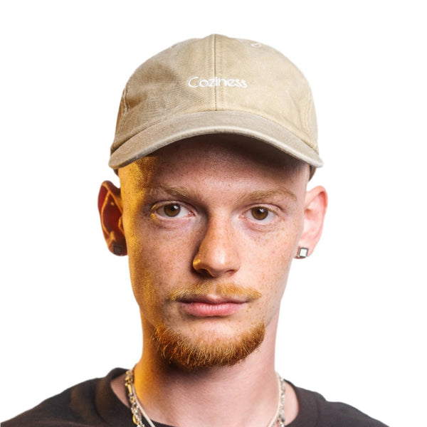 Coziness Classic Logo Cap Washed Sand - Coziness