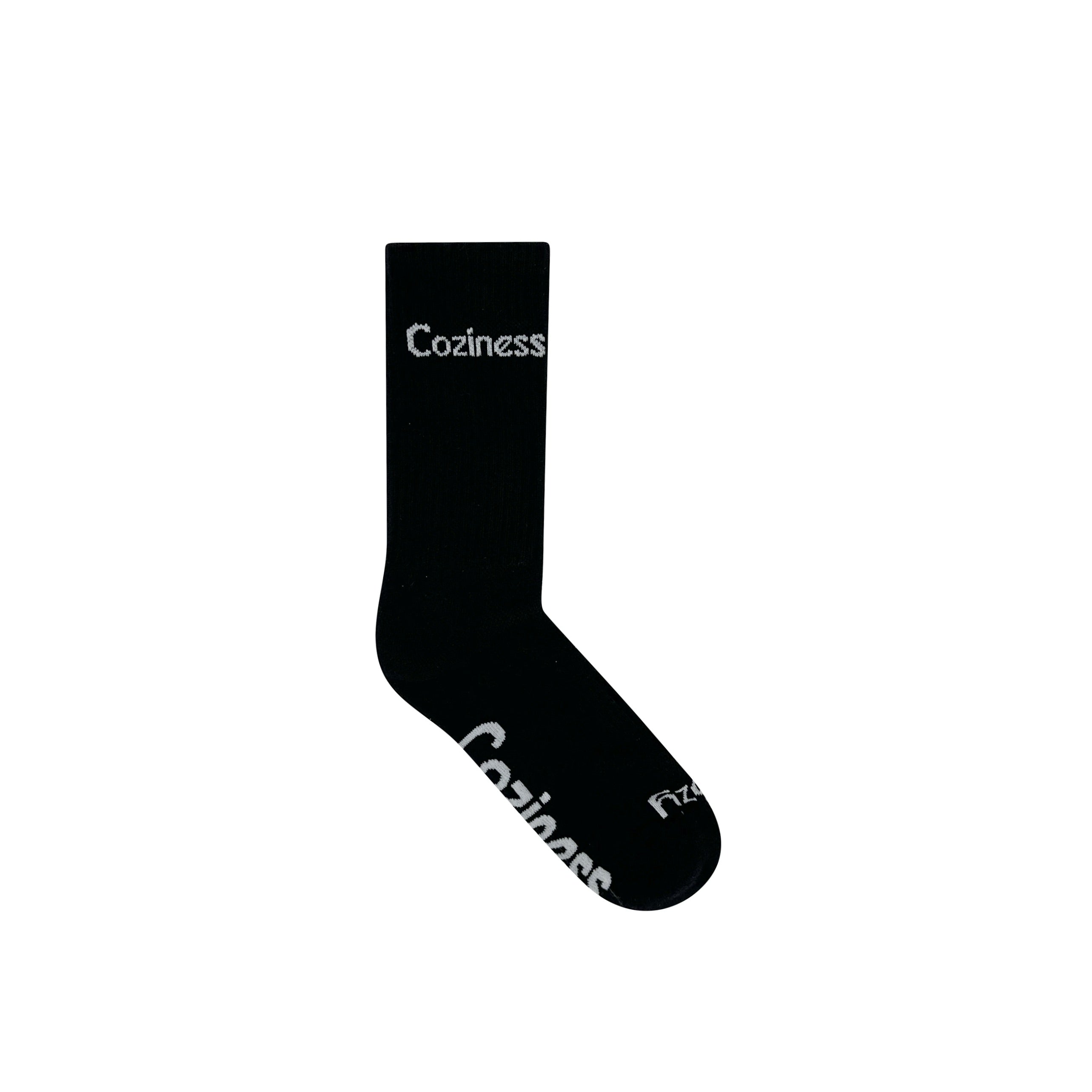 Coziness Crew Socks Black - Coziness