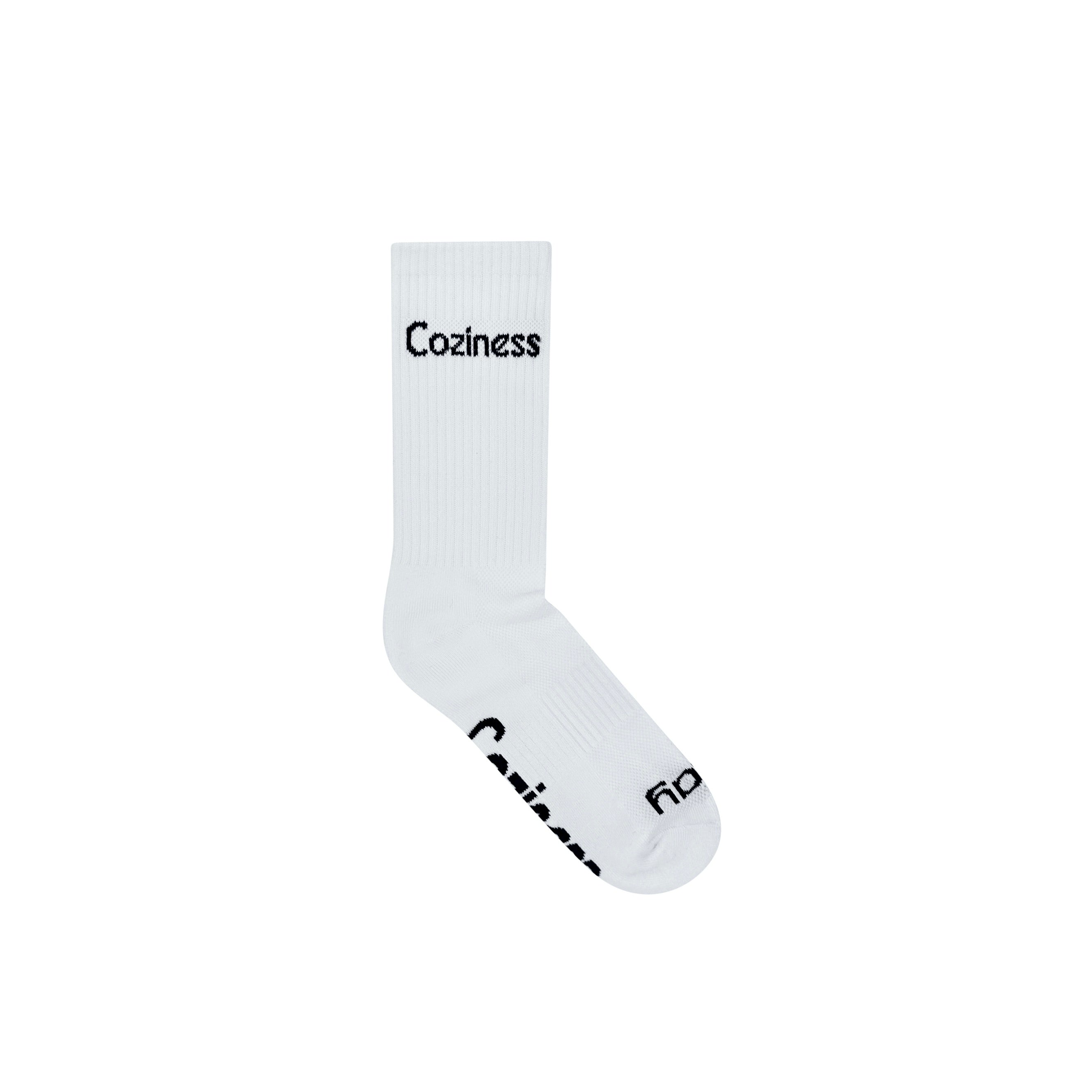 Coziness Crew Socks White - Coziness