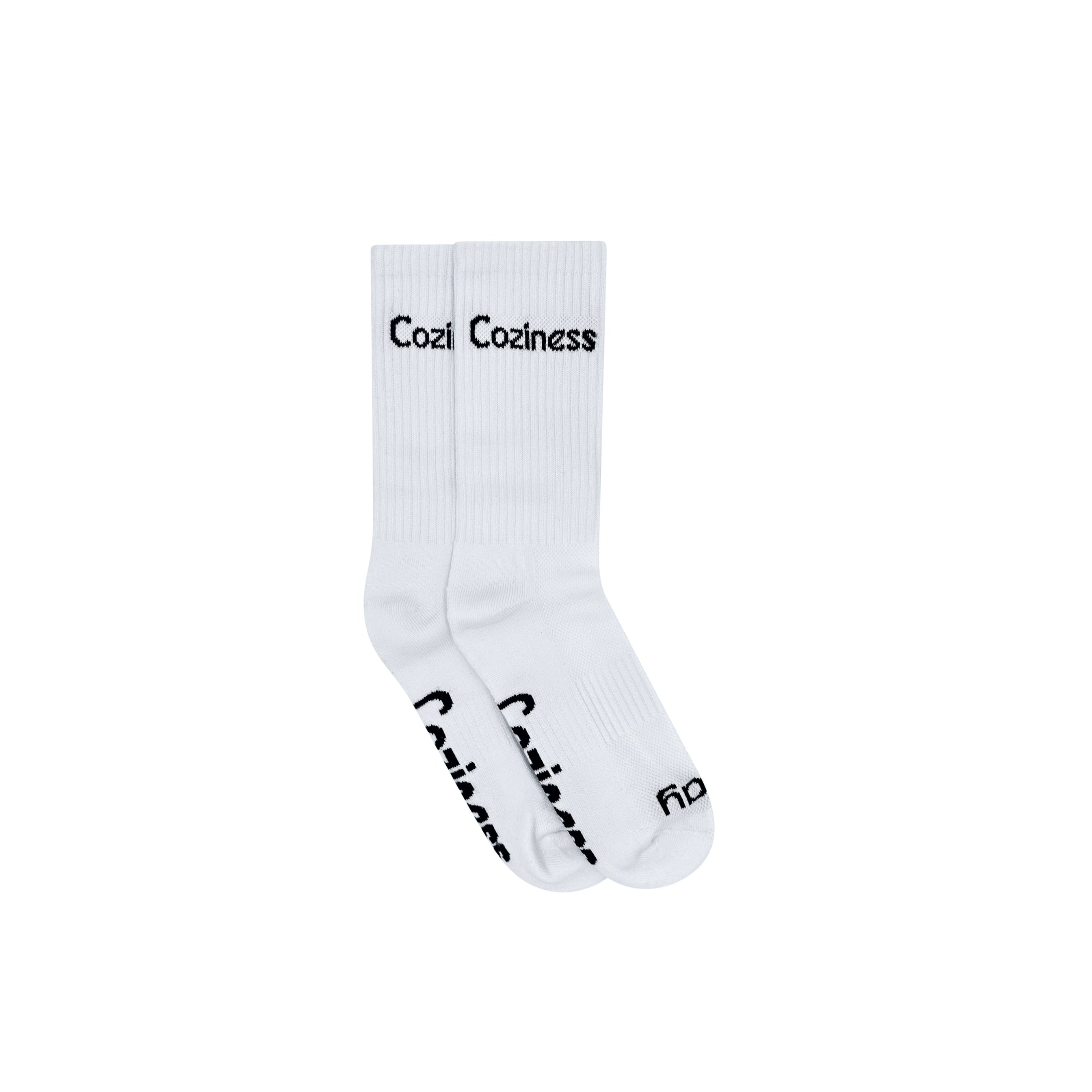Coziness Crew Socks White - Coziness