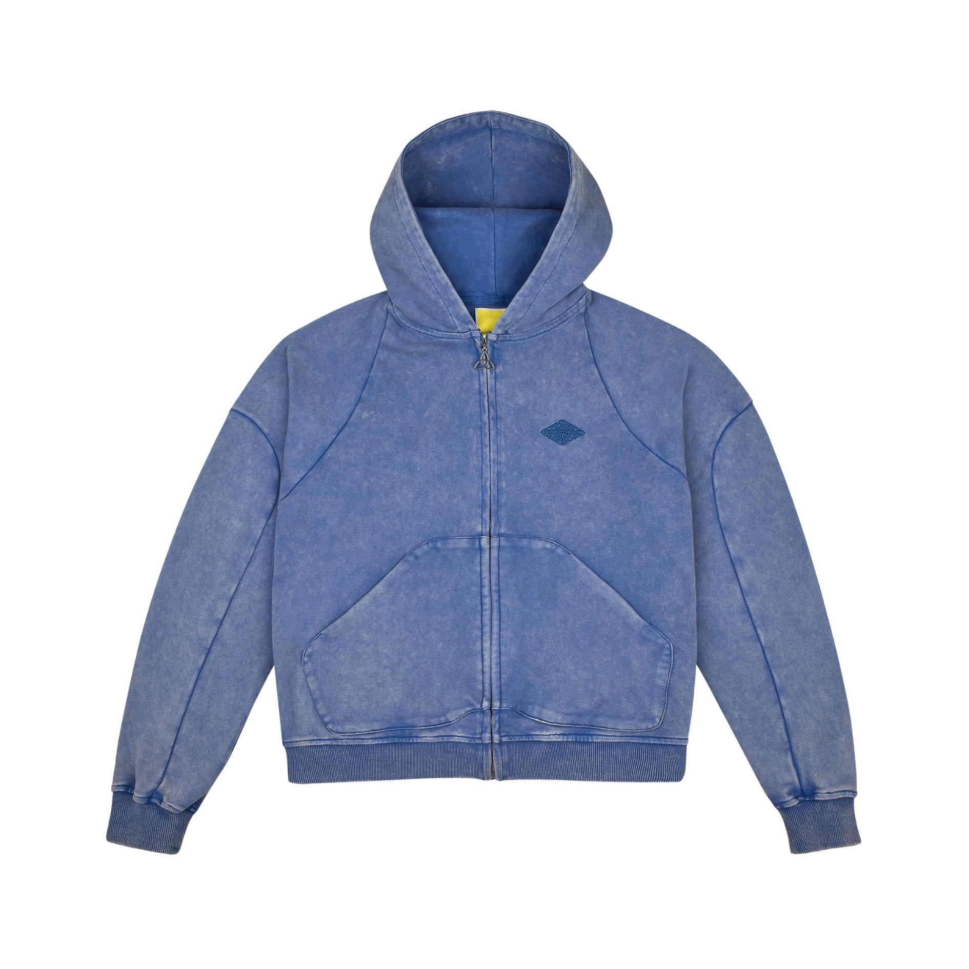 Divention Trinity Zip Hoodie Washed Indigo - Coziness