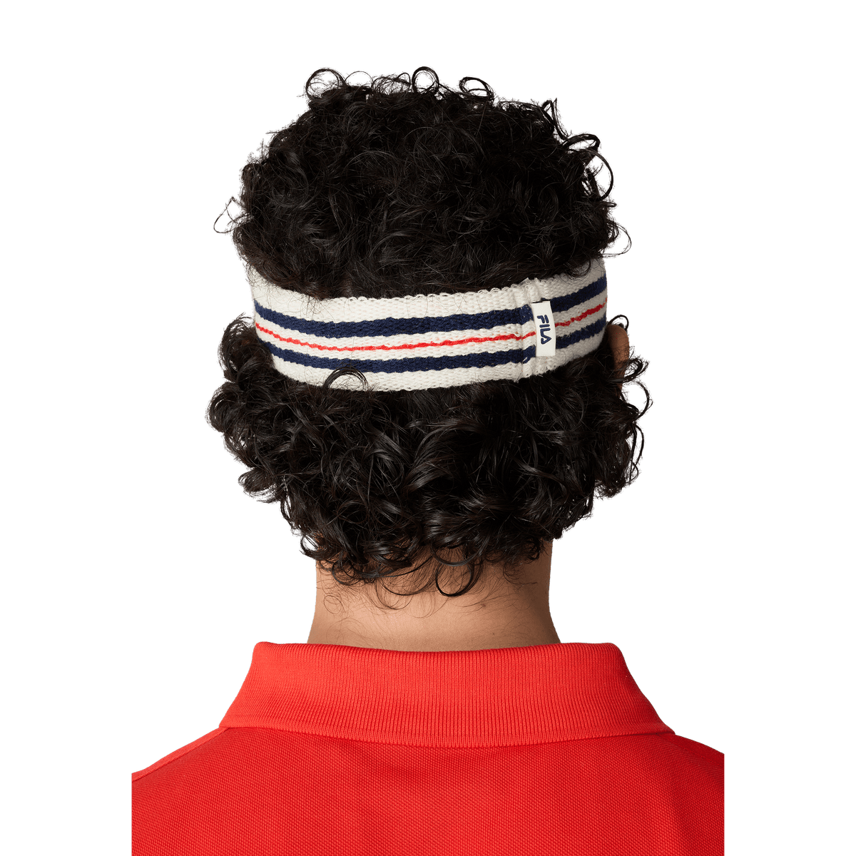 FILA x Highsnobiety headband Antique White-Black Iris-True Red - CFILX15251 - Coziness
