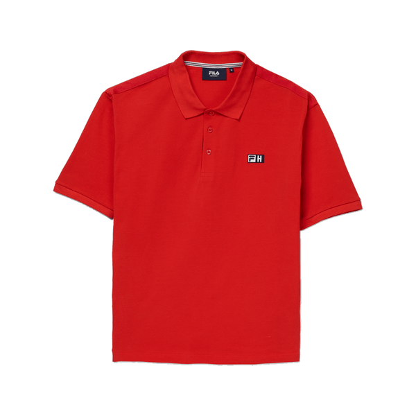 FILA x Highsnobiety loose boxy polo Fiery Red - CFILX15230 - Coziness