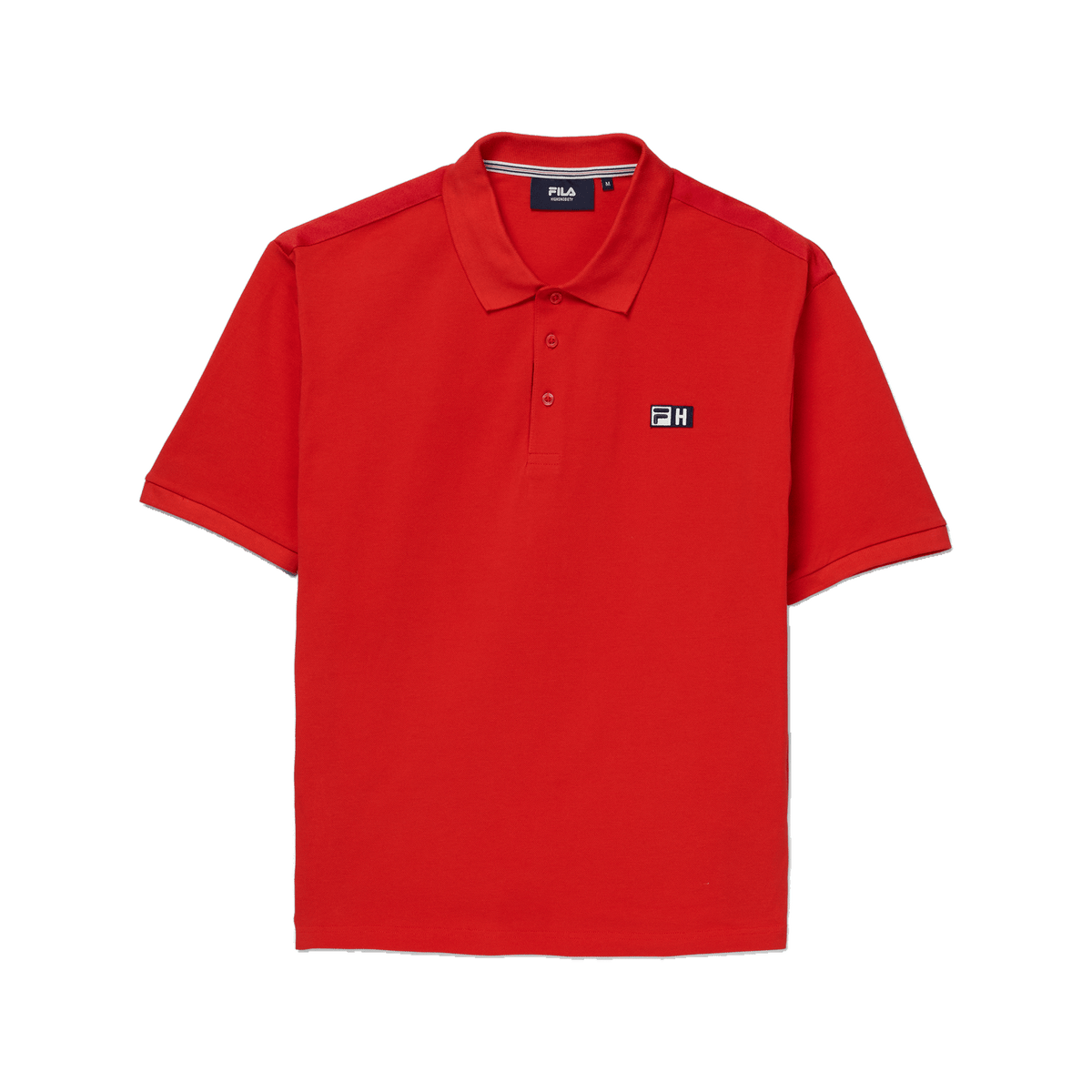 FILA x Highsnobiety loose boxy polo Fiery Red - CFILX15230 - Coziness