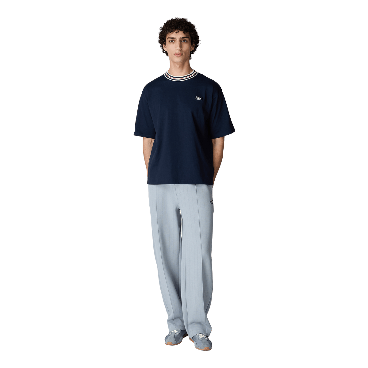 FILA x Highsnobiety loose boxy t-shirt Dark Sapphire - CFILX15245 - Coziness