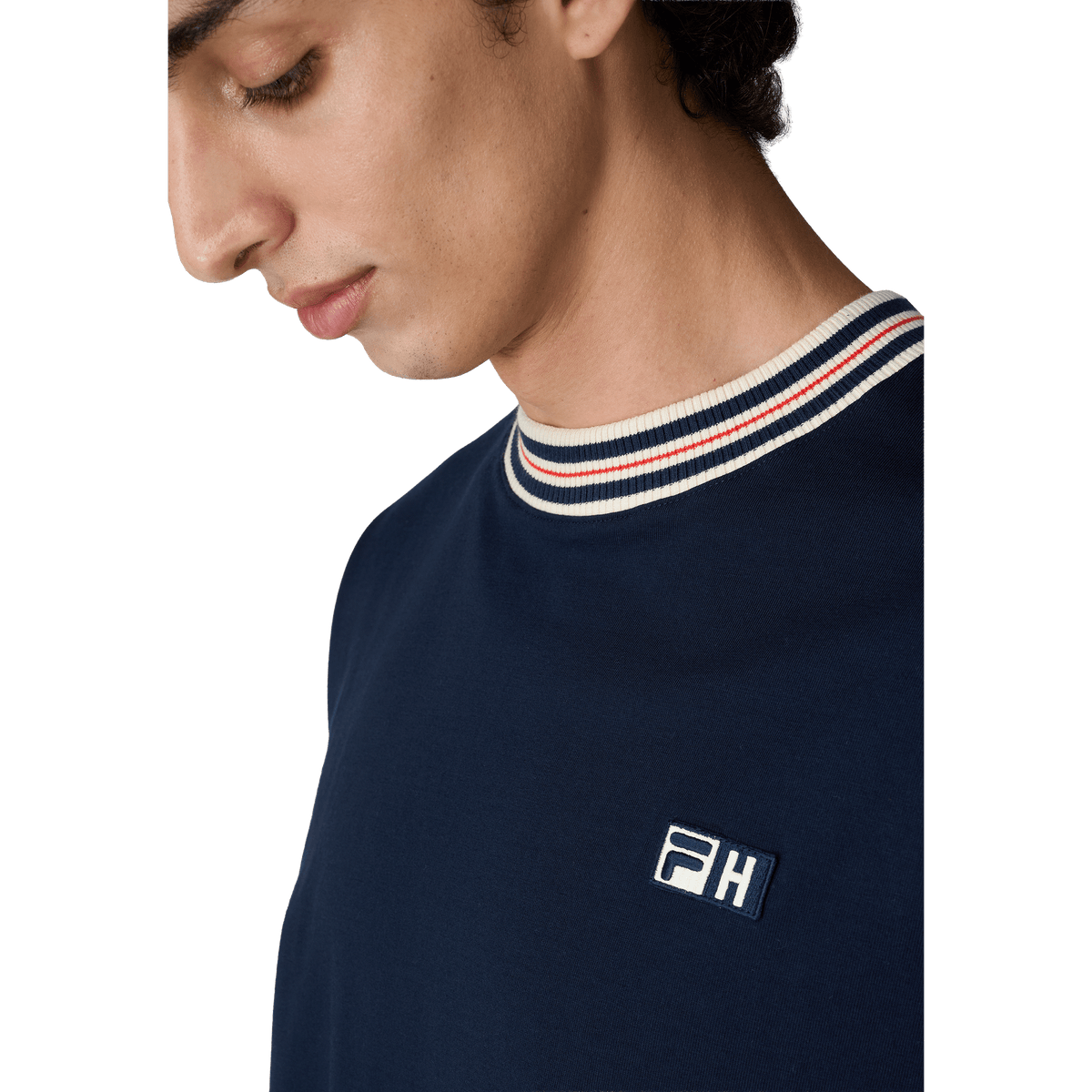 FILA x Highsnobiety loose boxy t-shirt Dark Sapphire - CFILX15245 - Coziness