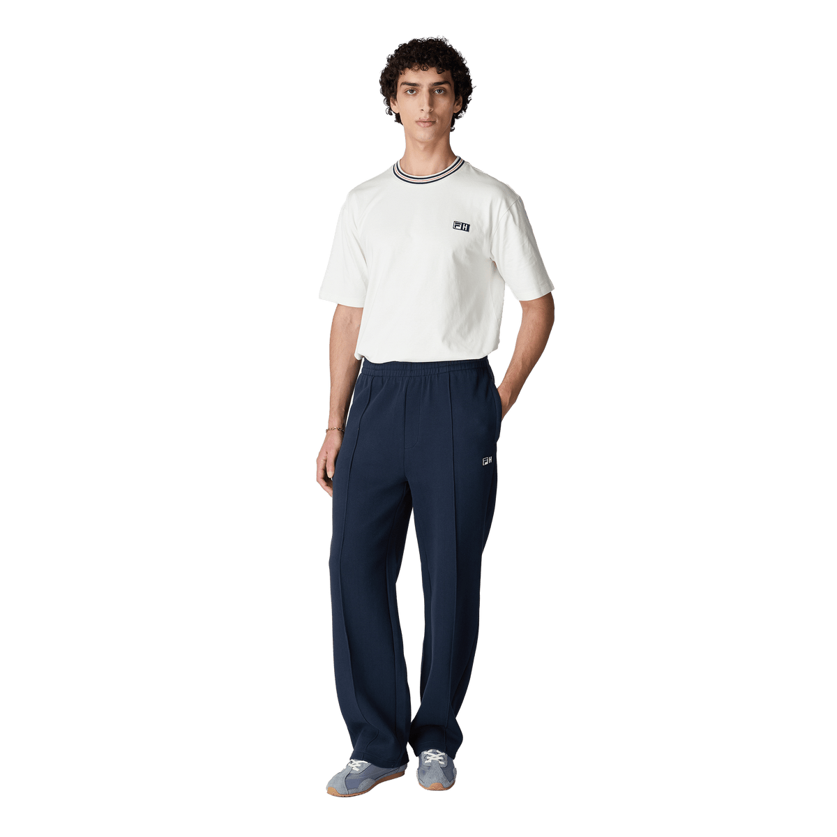FILA x Highsnobiety loose boxy t-shirt Egret - CFILX15240 - Coziness