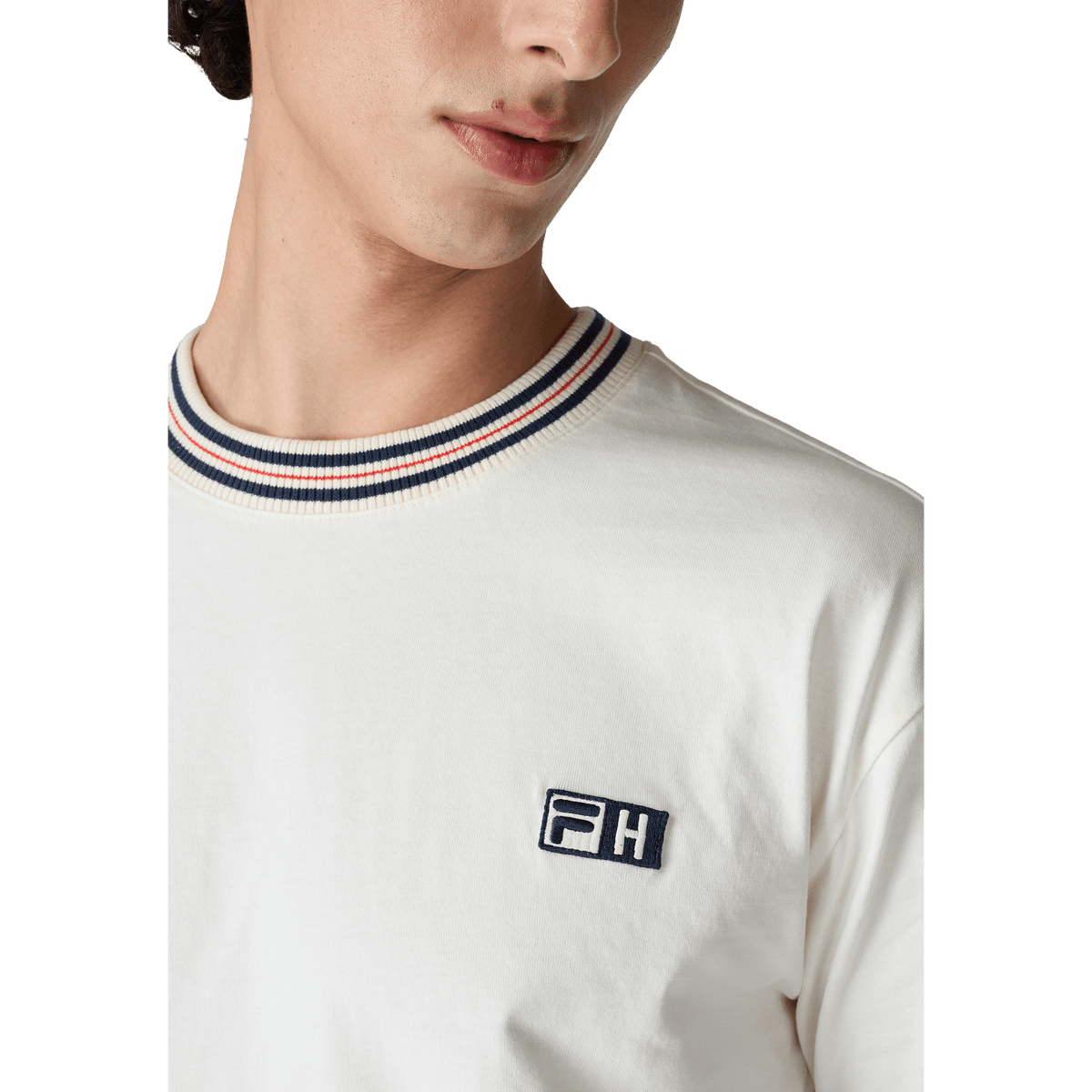FILA x Highsnobiety loose boxy t-shirt Egret - CFILX15240 - Coziness