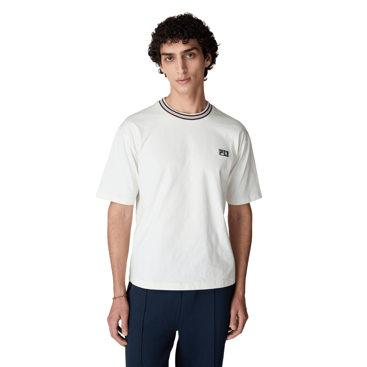 FILA x Highsnobiety loose boxy t-shirt Egret - CFILX15240 - Coziness