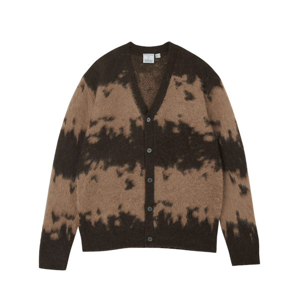 Gramicci Mohair Splatter Cardigan Taupe Splatter - CGRAM13674 - Coziness