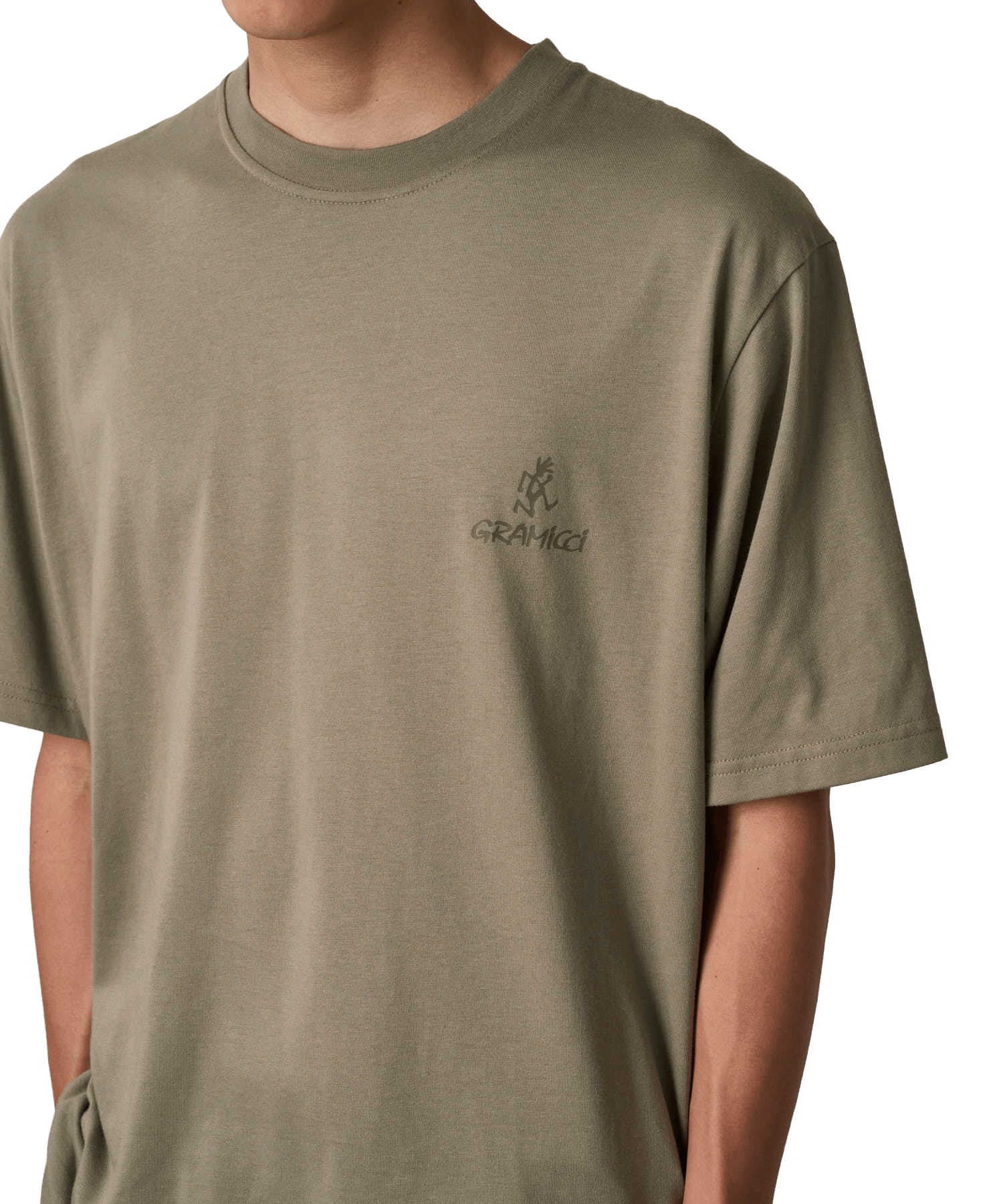 Gramicci One Point Logo T-Shirt Khaki - CGRAO6307 - Coziness