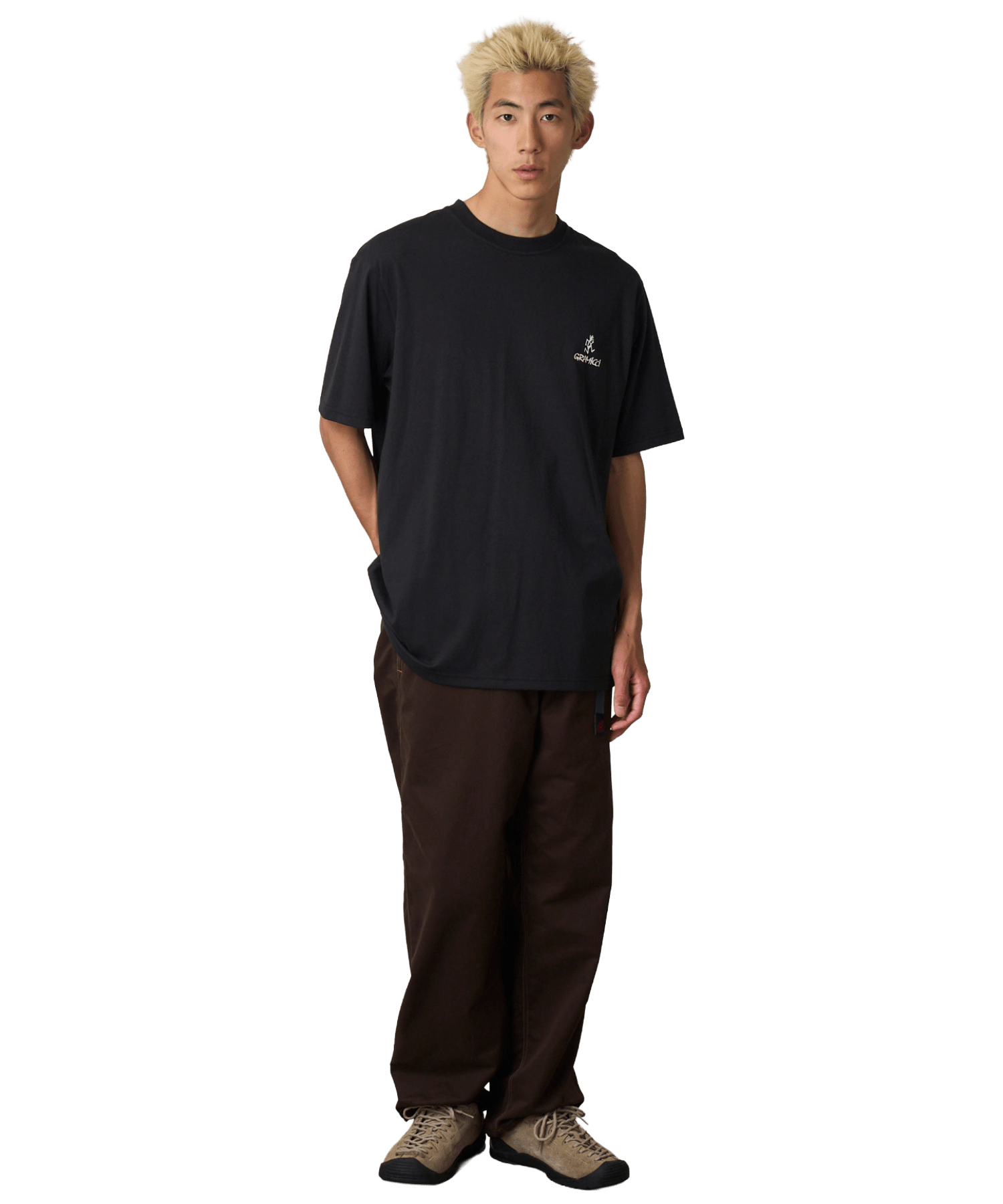 Gramicci One Point Logo T-Shirt Schwarz - CGRAO6312 - Coziness