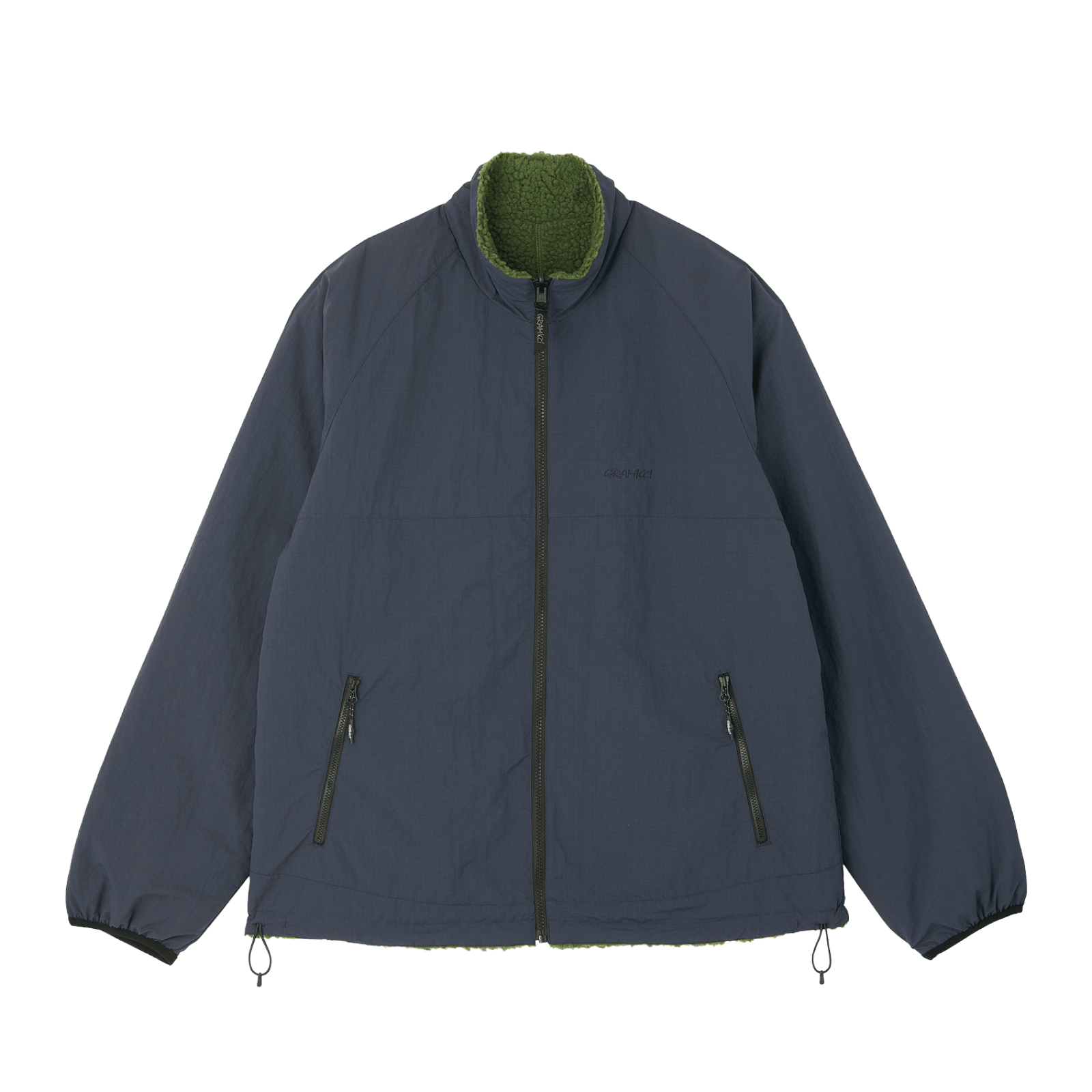 Gramicci Reversible Sherpa Jacket Olive/Navy - CGRAR13665 - Coziness
