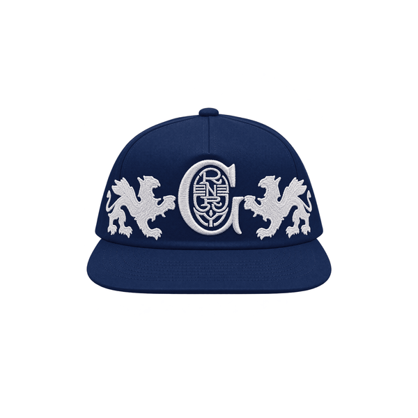 Green Room Dragon Logo Cap Navy Blue - CGRER15144 - Coziness