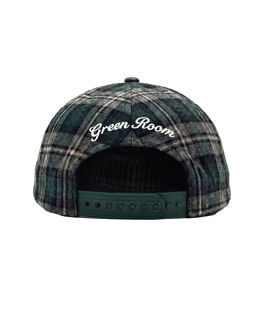 Green Room Flannel Cap Green - CGRER10695 - Coziness