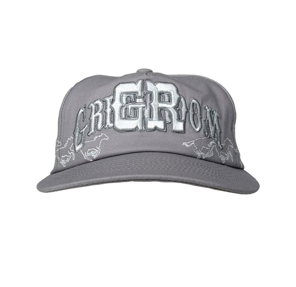 Green Room Texas Horses Cap Ash Grey - CGRER8742 - Coziness