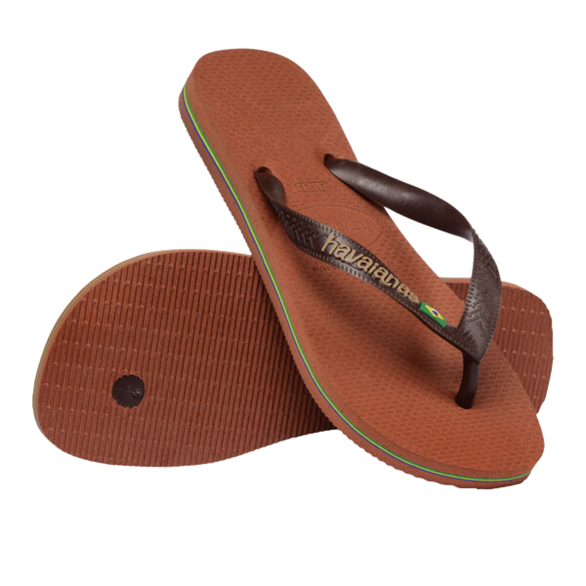 Havaianas Flip Flop Brasil Logo Brown - CHAVF11059 - Coziness