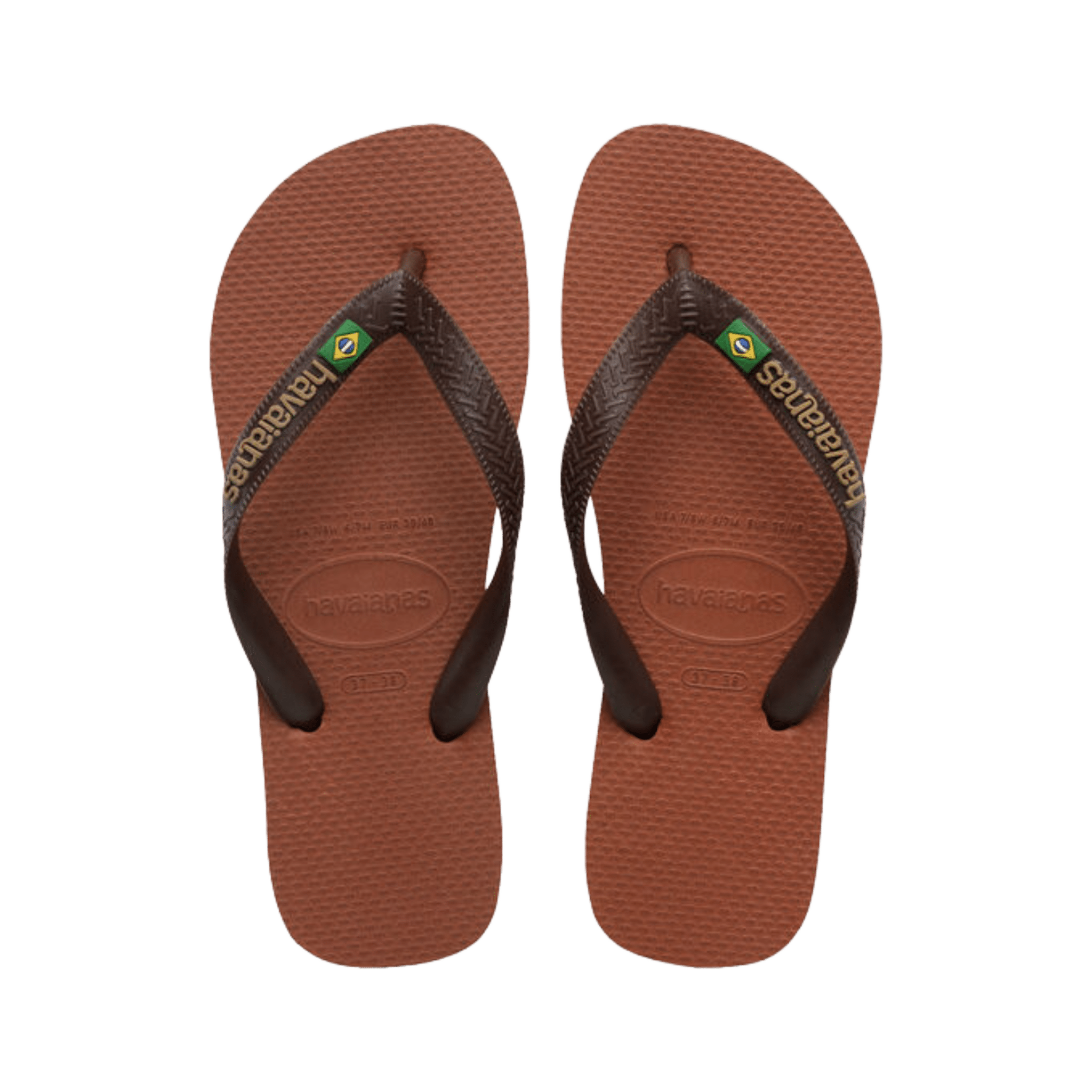 Havaianas Flip Flop Brasil Logo Brown - CHAVF11059 - Coziness