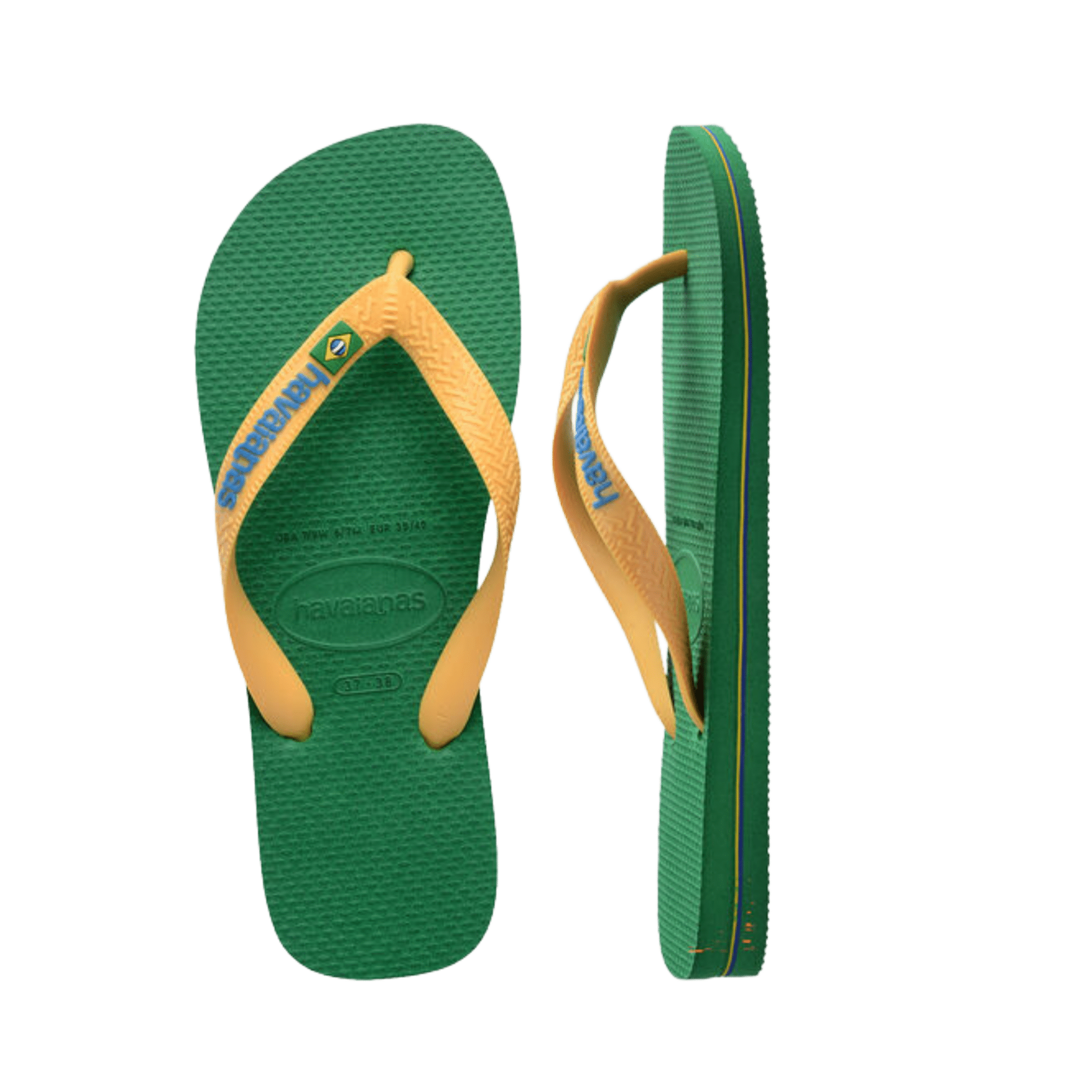 Havaianas Flip Flop Brasil Logo Green - CHAVF11054 - Coziness