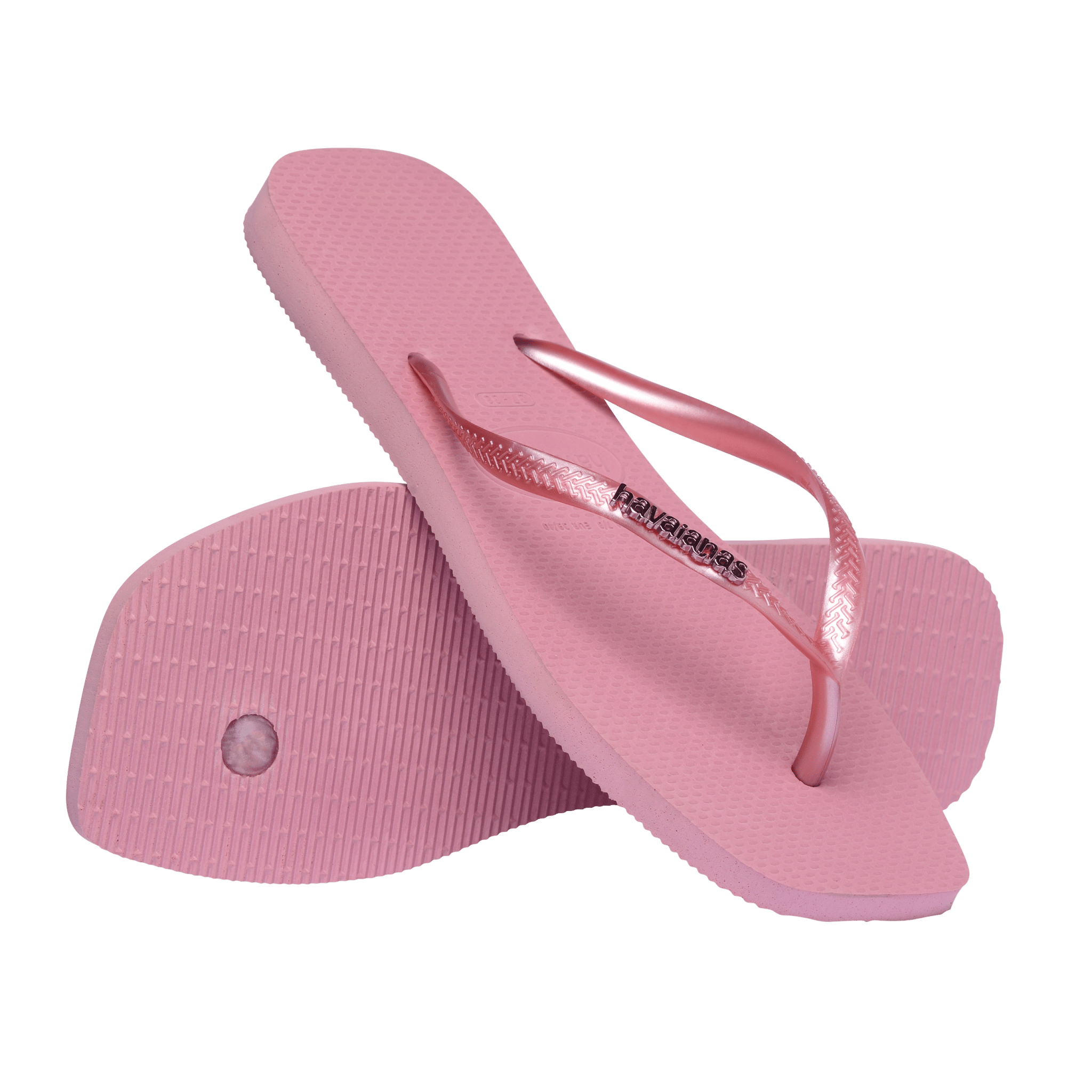 Havaianas Flip Flop Square Logo Metallic Pink Damen - CHAVF11348 - Coziness