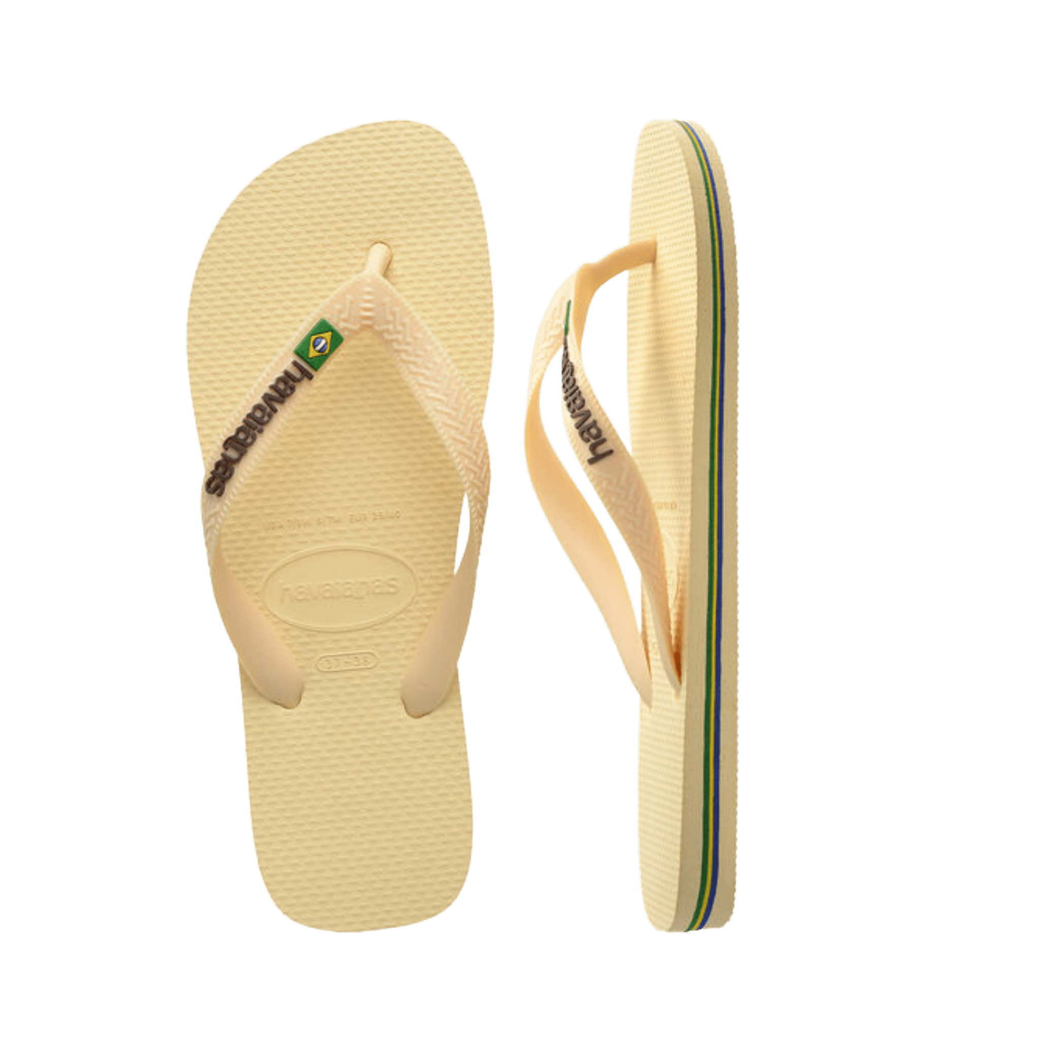 Havaianas Flip Flops Brasil Logo Butter Yellow - CHAVF12760 - Coziness
