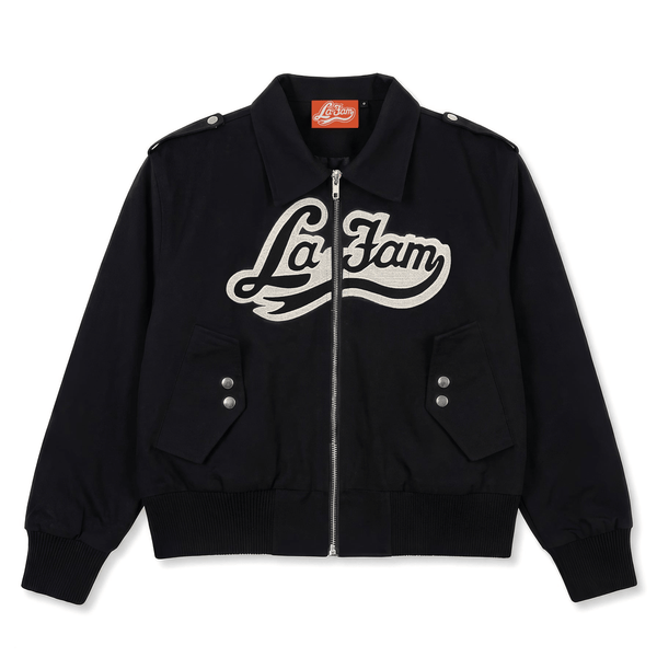 La Fam Varsity Jacket Black - CLAF9610 - Coziness