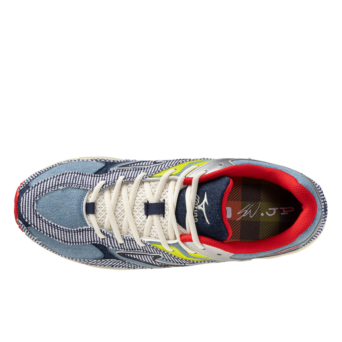 Mizuno Wave MG4 LS in Hellblau, Draufsicht eines Schuhs