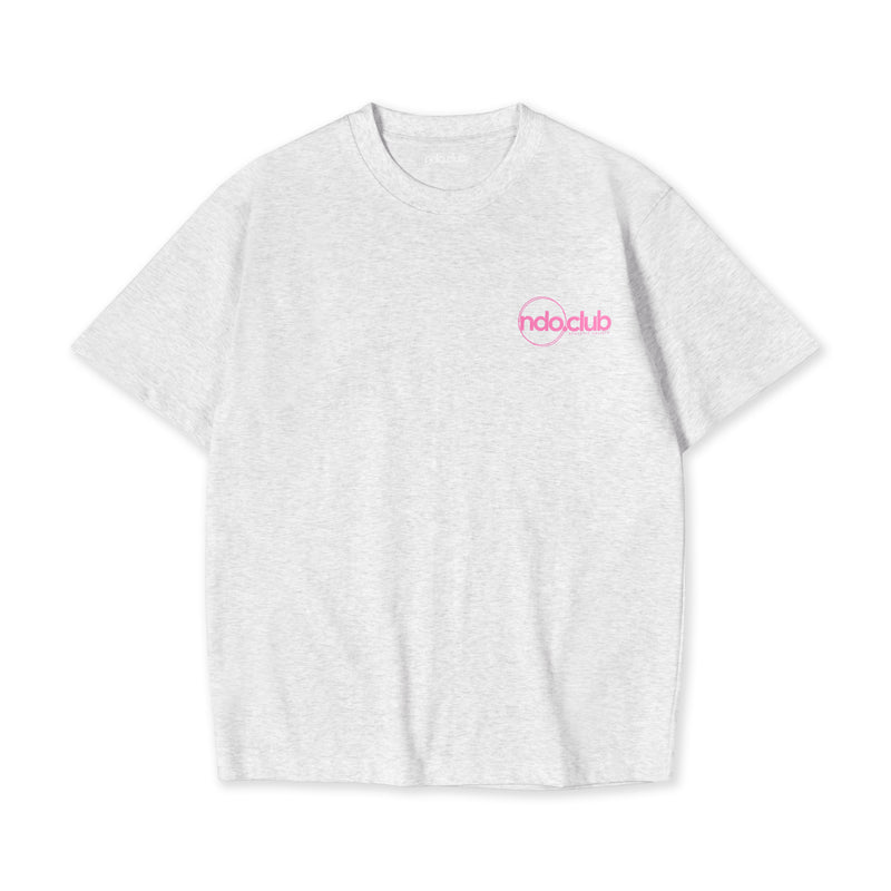 Ndo run club t-shirt grau pink - CNDOR5959 - Coziness