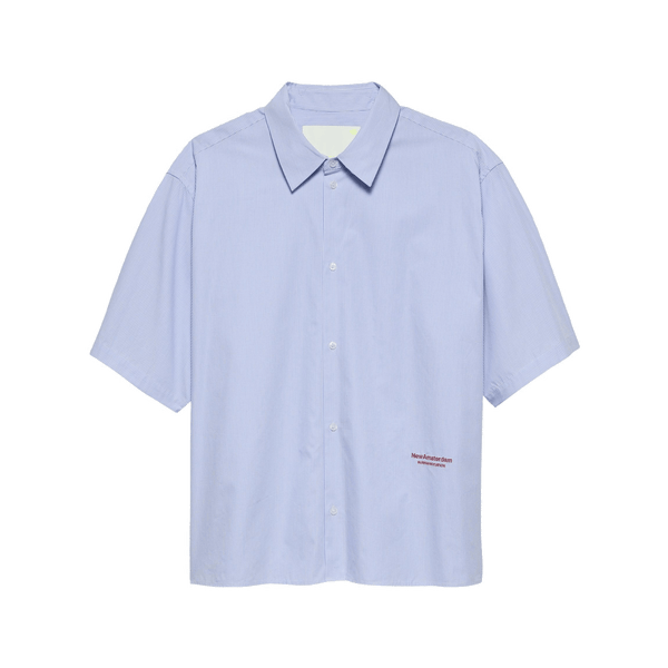 New Amsterdam Beach Shirt Short Sleeve Blue - CNEWA14084 - Coziness