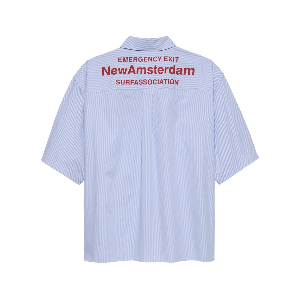 New Amsterdam Beach Shirt Short Sleeve Blue - CNEWA14084 - Coziness