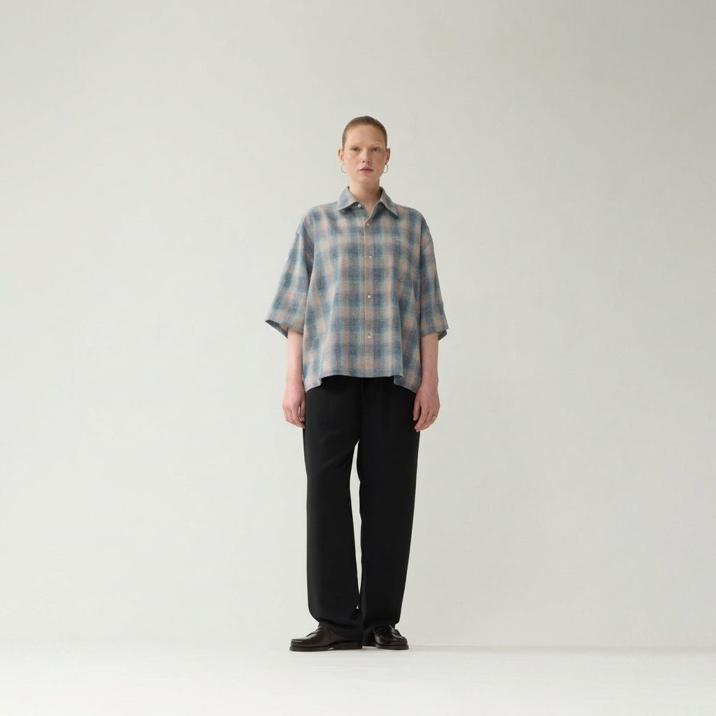New Amsterdam Flanel Short Sleeve Button-Up Multicolour - CNEWA12813 - Coziness