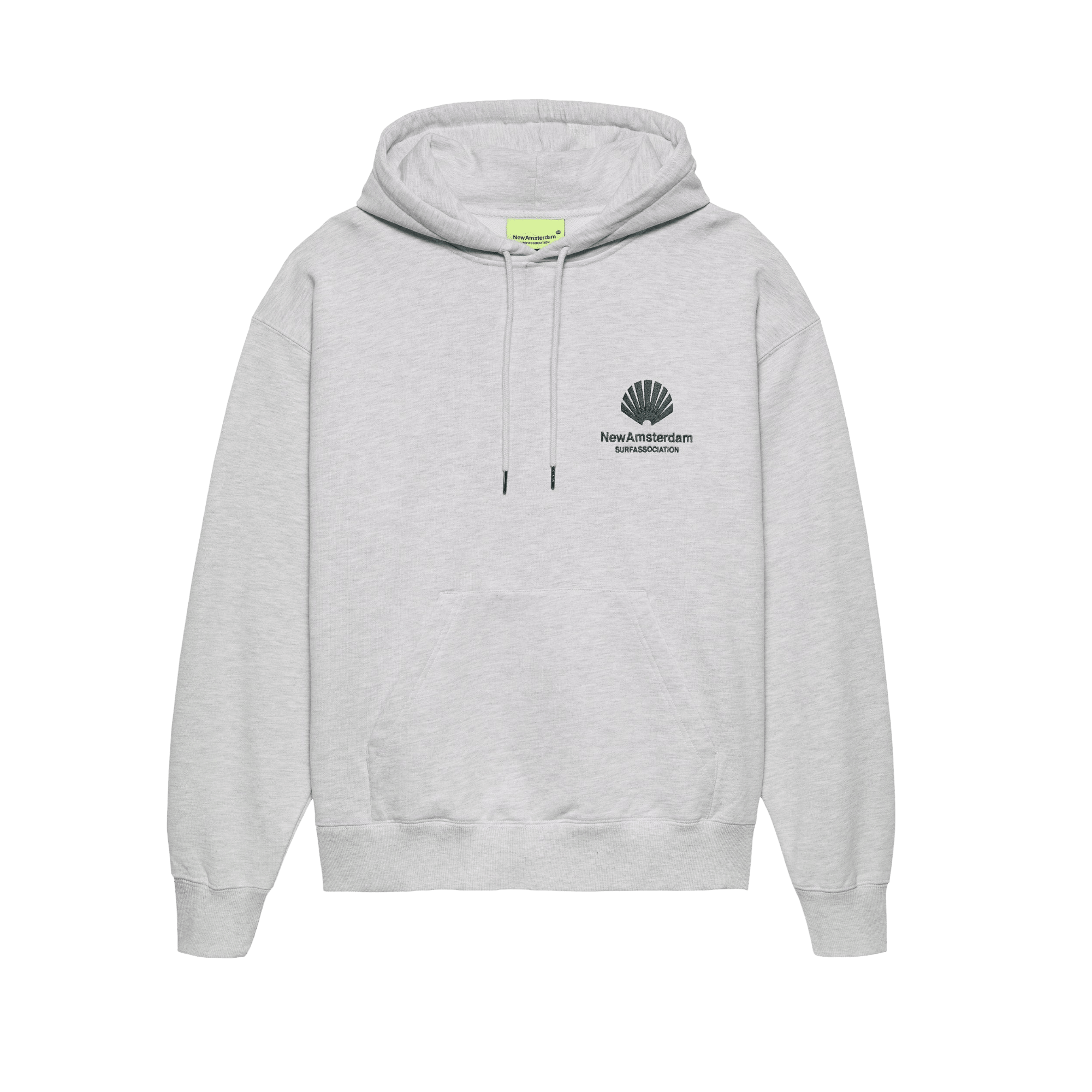 New Amsterdam Logo Hoodie Grey Melange - CNEWA12825 - Coziness