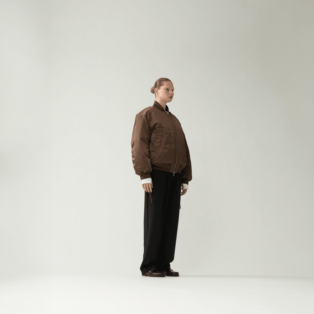 New Amsterdam Reversible Bomber Jacket Brown - CNEWA14081 - Coziness