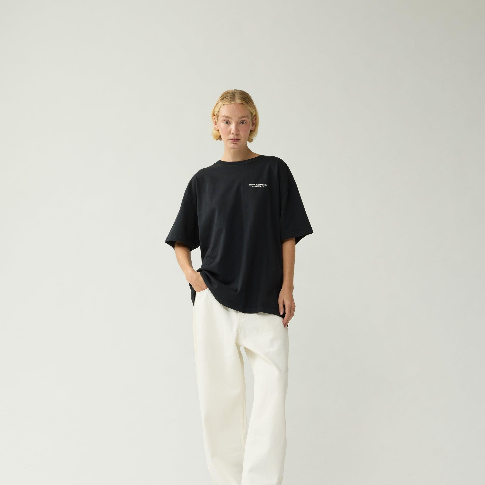 New Amsterdam Surf Association Knocked T-Shirt Black - CNEWA12907 - Coziness