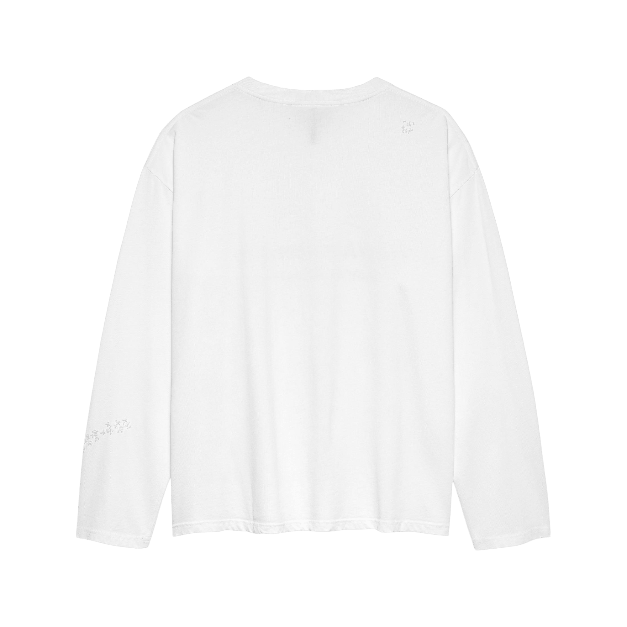 New Amsterdam Worked Logo Longsleeve White - - Coziness