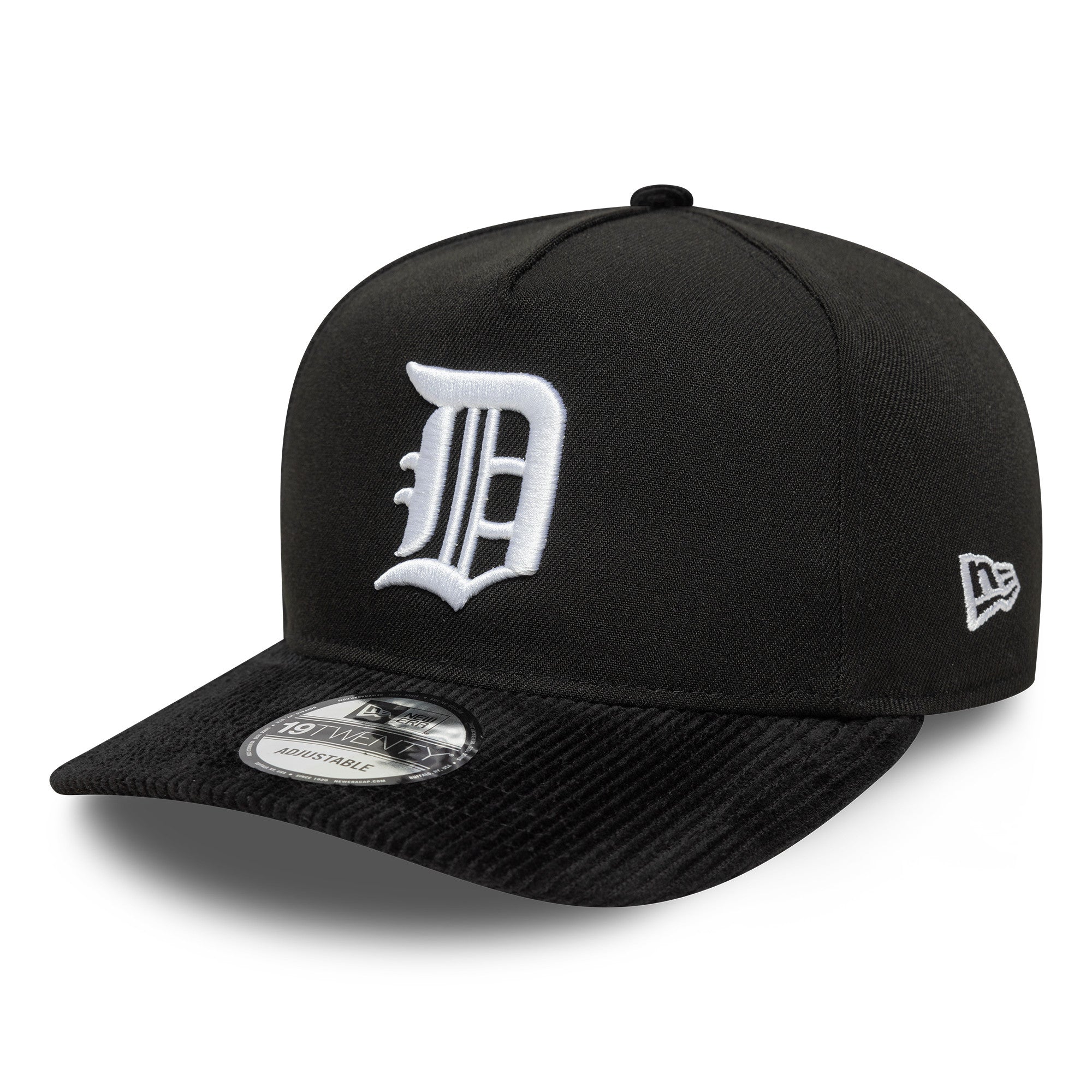 New Era Detroit Tigers Cooperstown 19TWENTY Cord Cap Schwarz - CNEWE6995 - Coziness